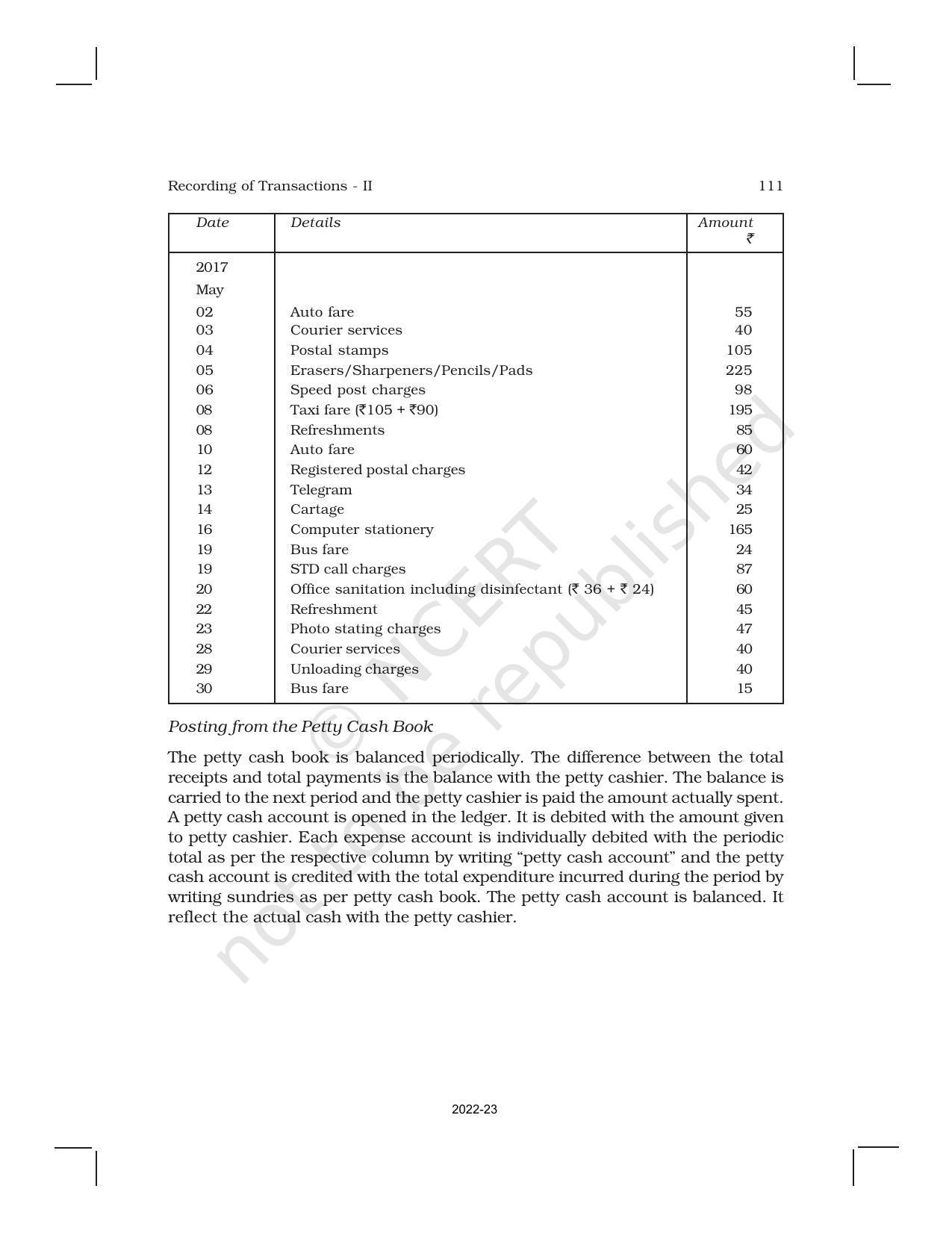 NCERT Book for Class 11 Accountancy (Part-I) Chapter 4 Recording of Transactions – II - Page 13
