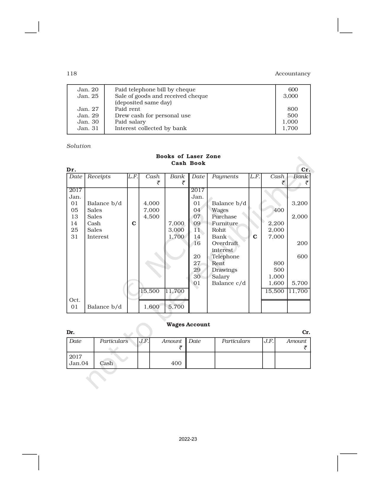 NCERT Book for Class 11 Accountancy (Part-I) Chapter 4 Recording of Transactions – II - Page 20