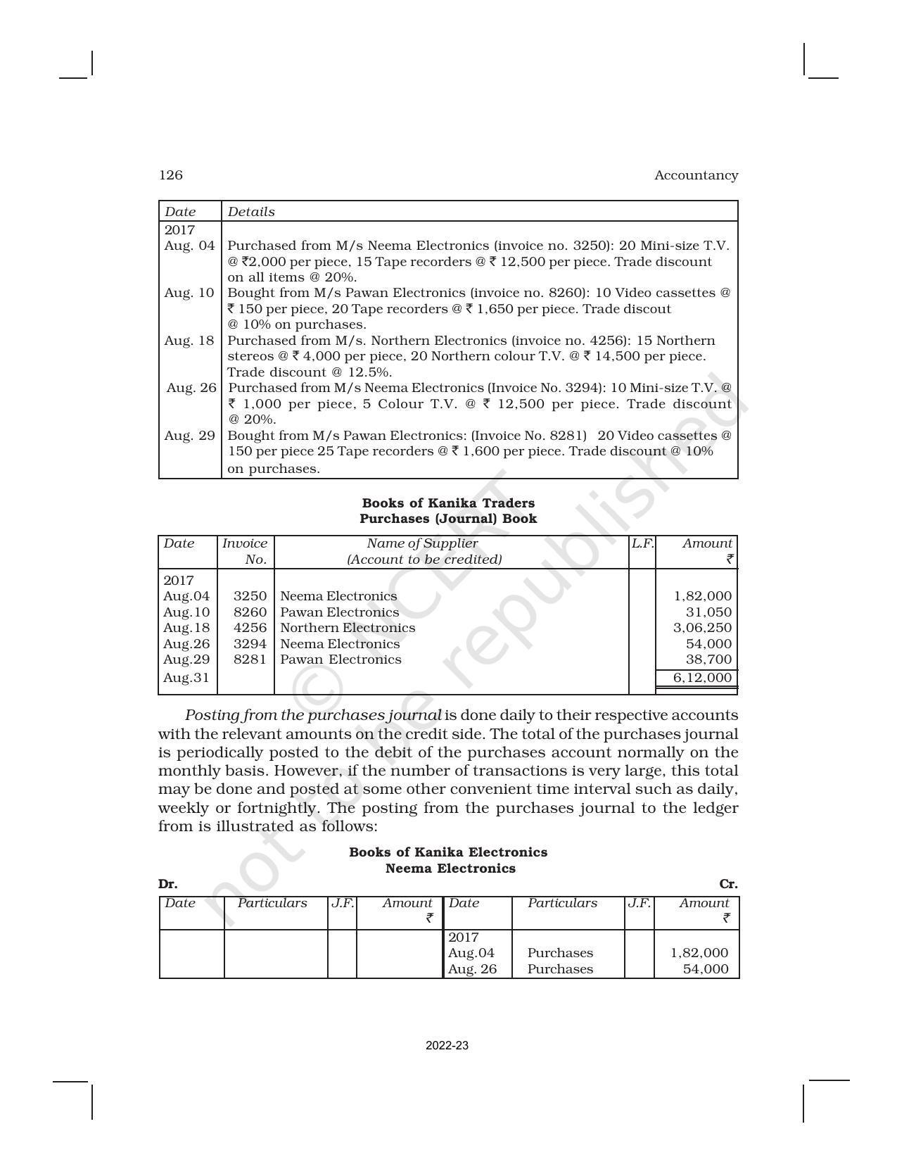 NCERT Book for Class 11 Accountancy (Part-I) Chapter 4 Recording of Transactions – II - Page 28