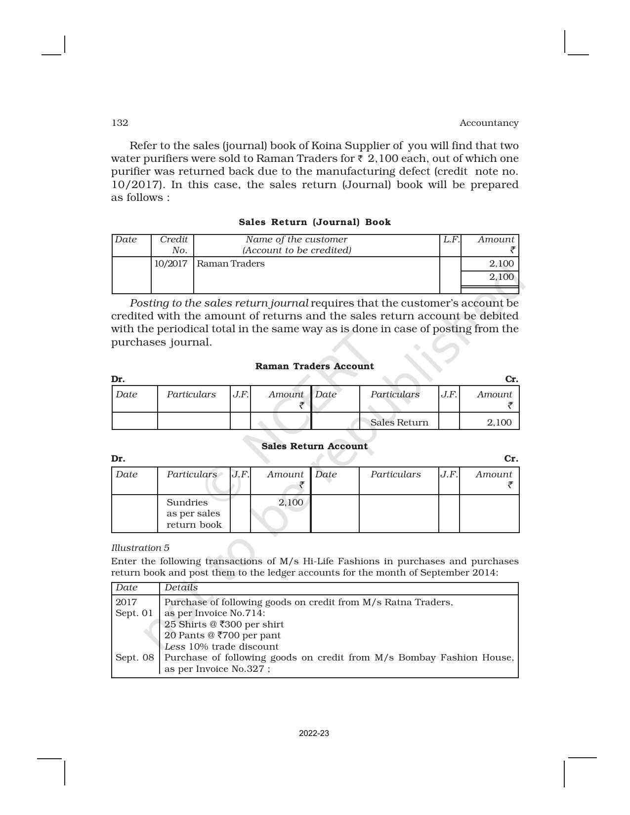 NCERT Book for Class 11 Accountancy (Part-I) Chapter 4 Recording of Transactions – II - Page 34