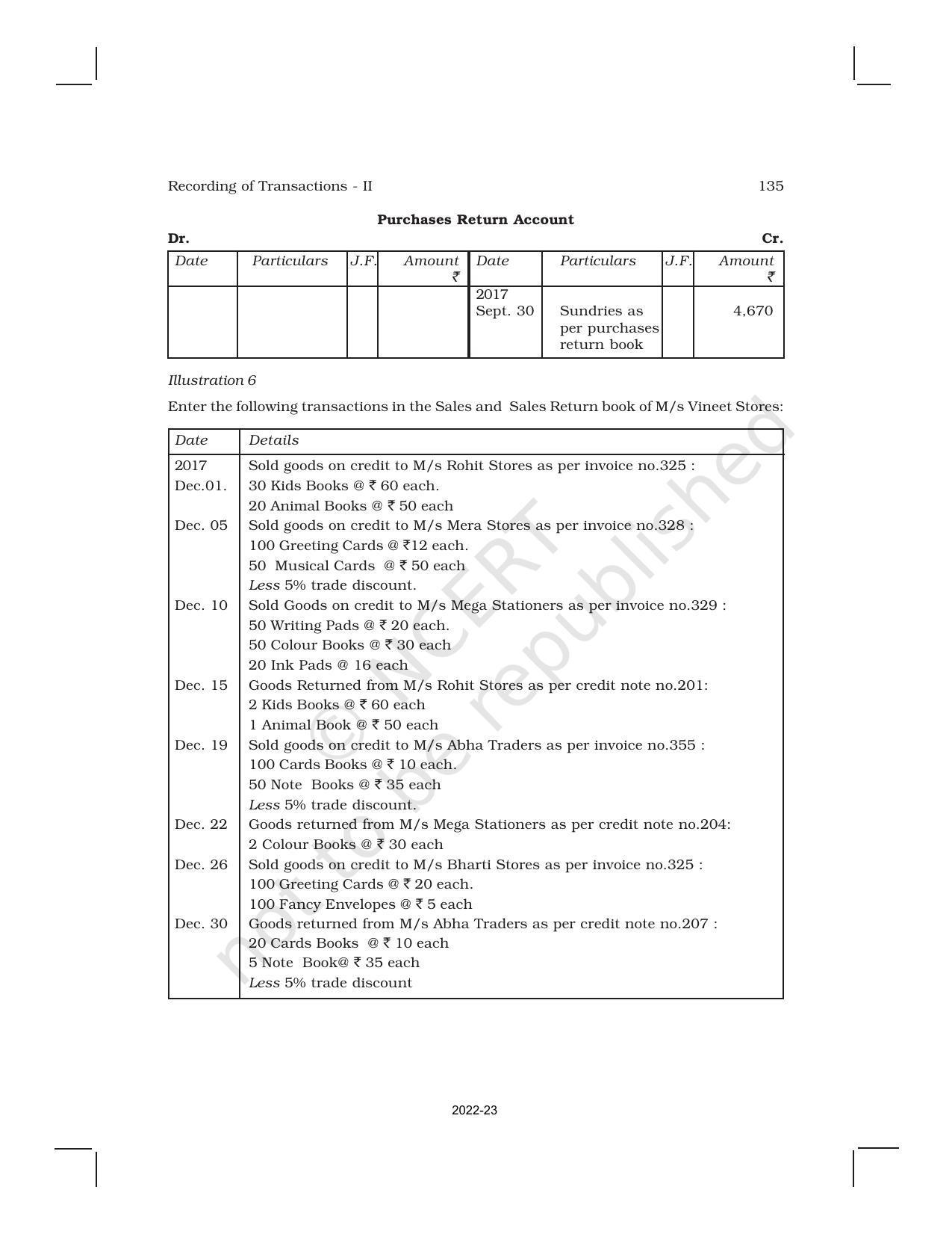 NCERT Book for Class 11 Accountancy (Part-I) Chapter 4 Recording of Transactions – II - Page 37