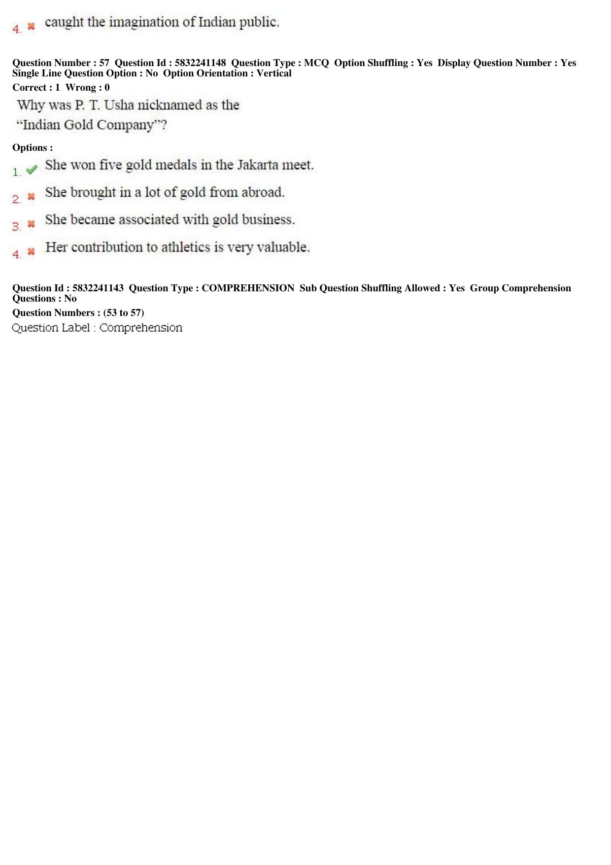 MP CPCT 20th May 2017 CPCT Question Paper Shift 1 - Page 32