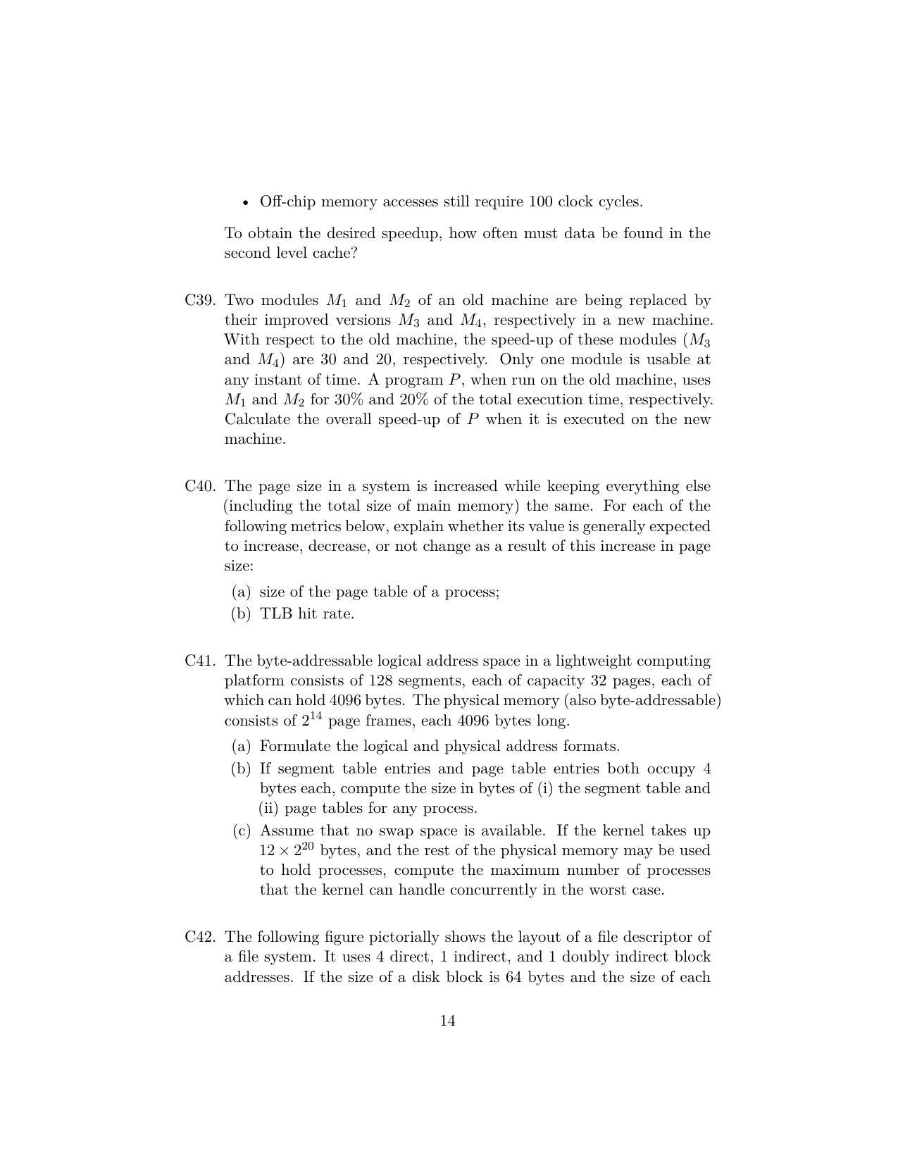 ISI Admission Test JRF in Computer Science CSB 2023 Sample Paper - Page 14