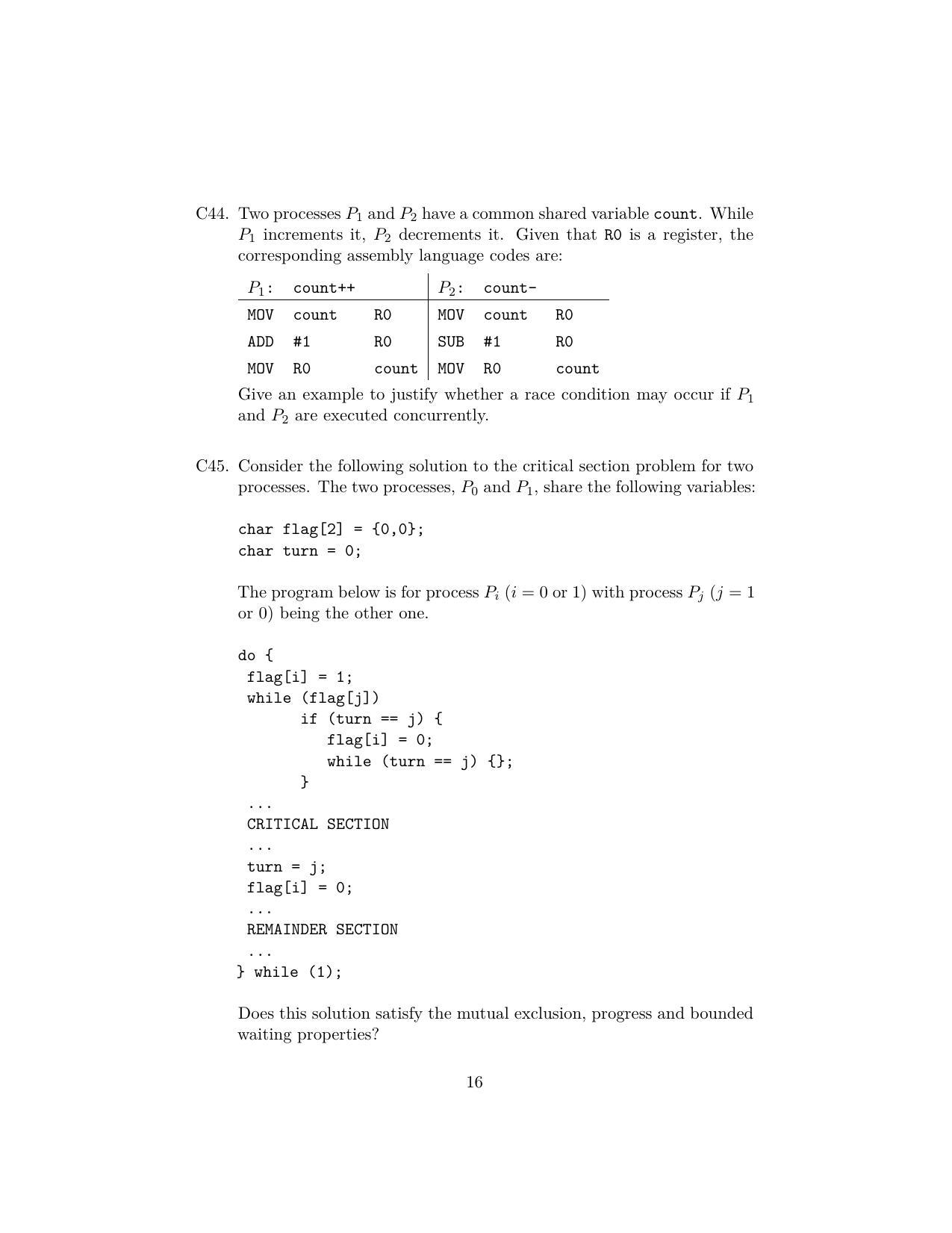 ISI Admission Test JRF in Computer Science CSB 2023 Sample Paper - Page 16