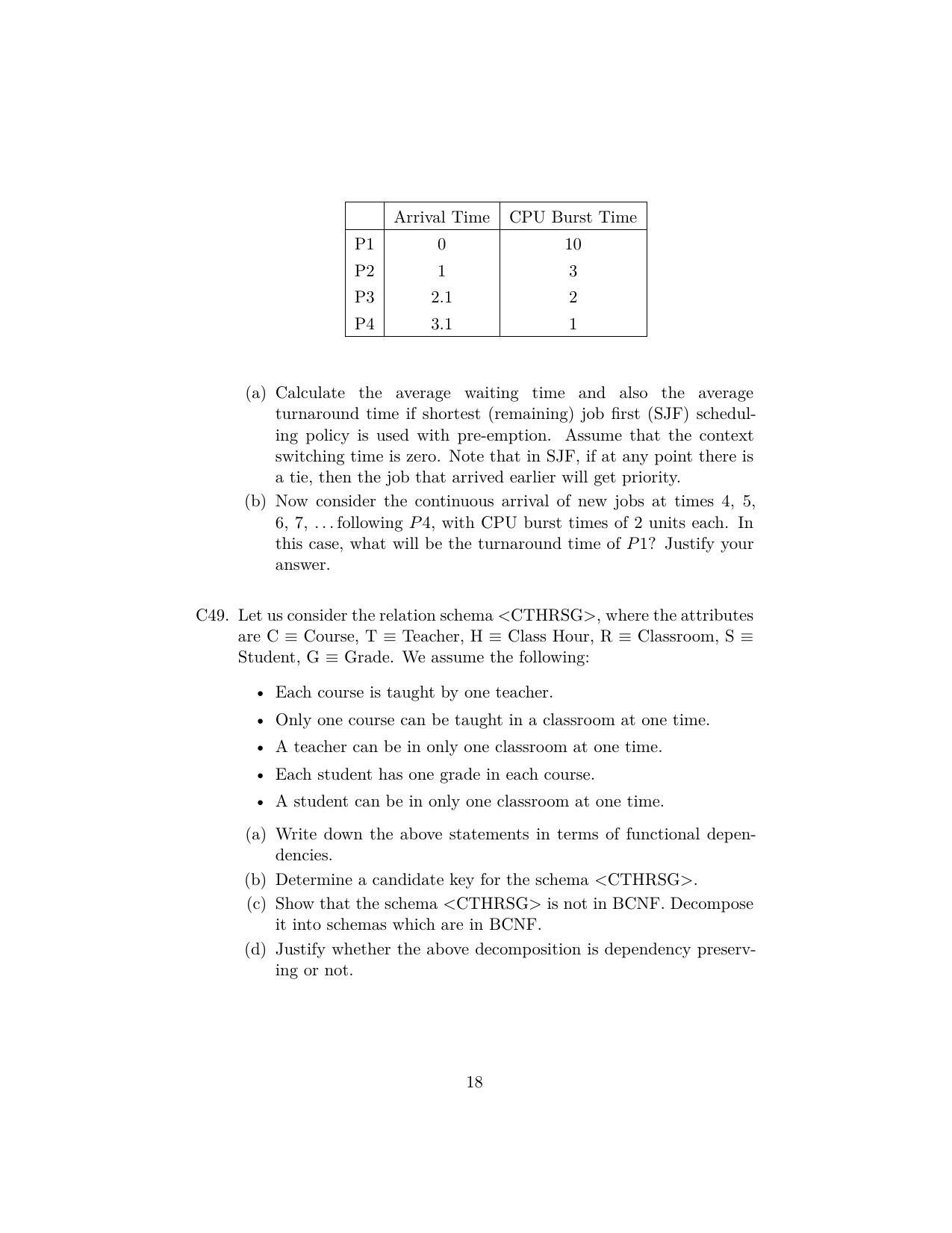 ISI Admission Test JRF in Computer Science CSB 2023 Sample Paper - Page 18