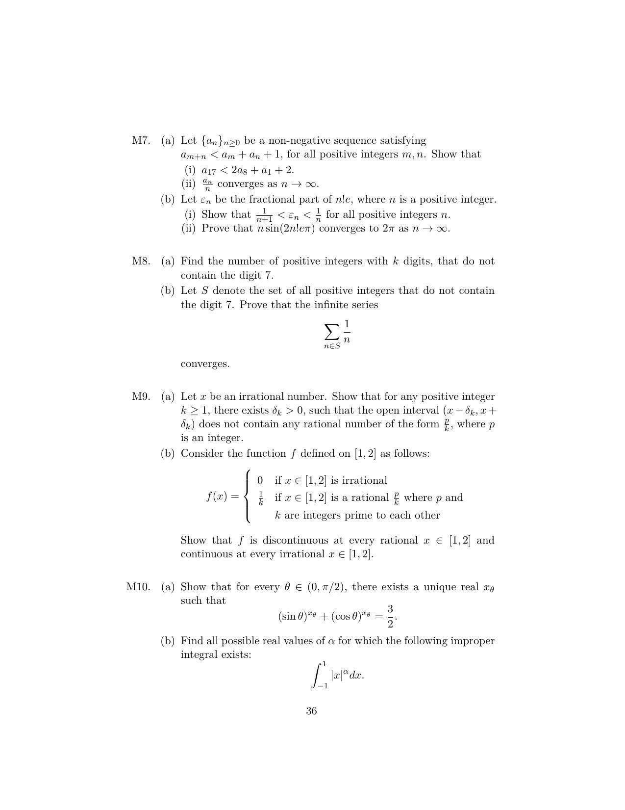 ISI Admission Test JRF in Computer Science CSB 2023 Sample Paper - Page 36