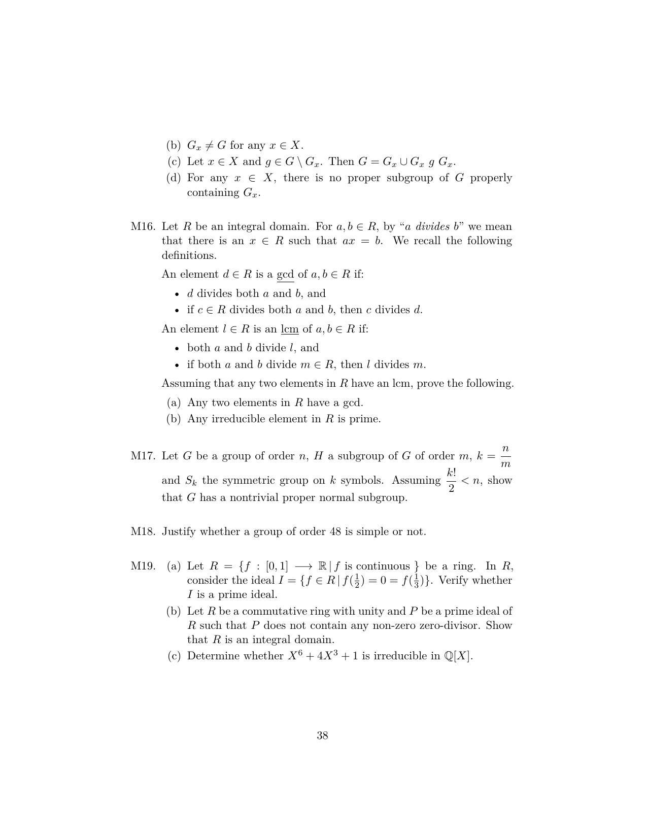 ISI Admission Test JRF in Computer Science CSB 2023 Sample Paper - Page 38