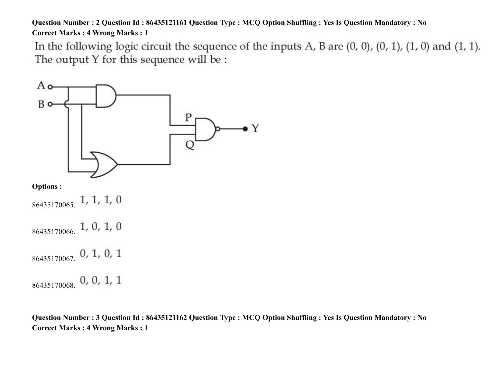 JEE Mains 2021: BTech (Shift 1) 31-08-2021 Question Paper - Page 4