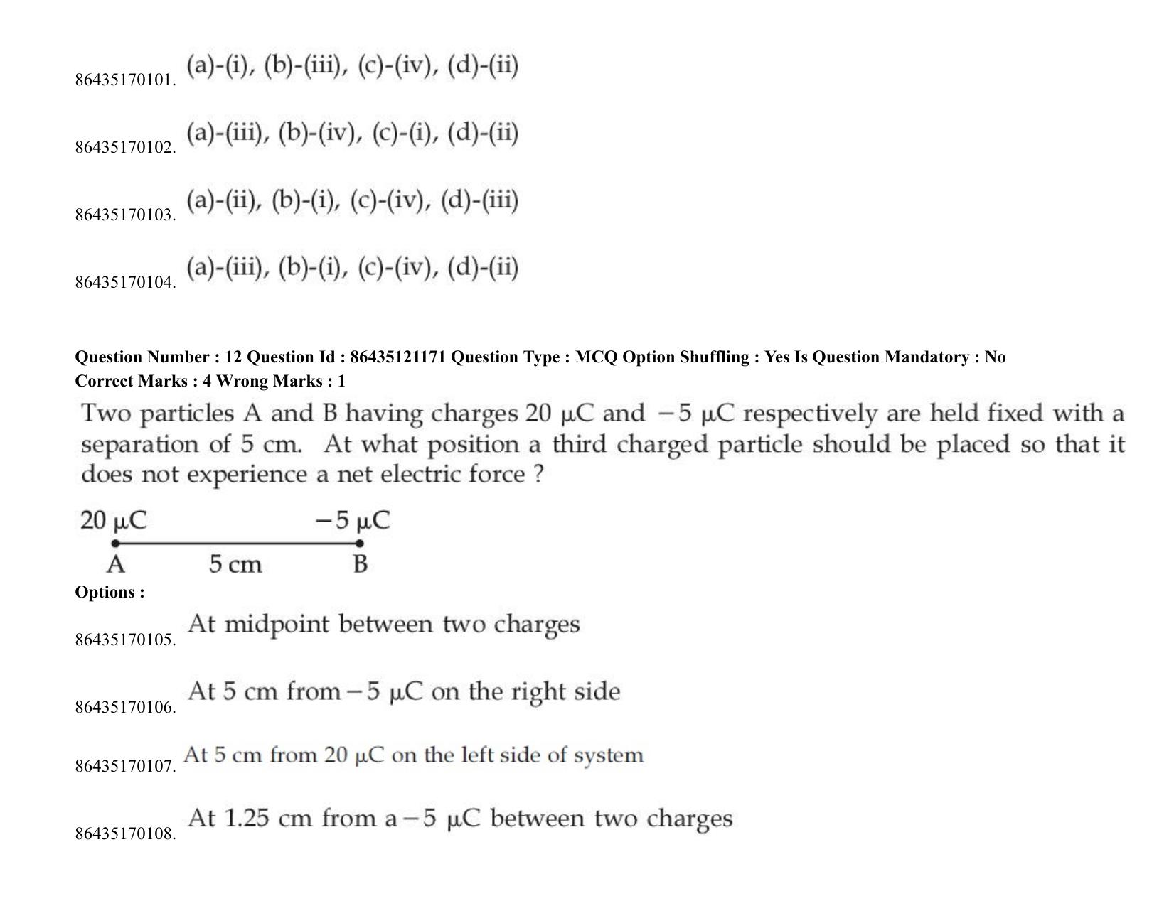 JEE Mains 2021: BTech (Shift 1) 31-08-2021 Question Paper - Page 12