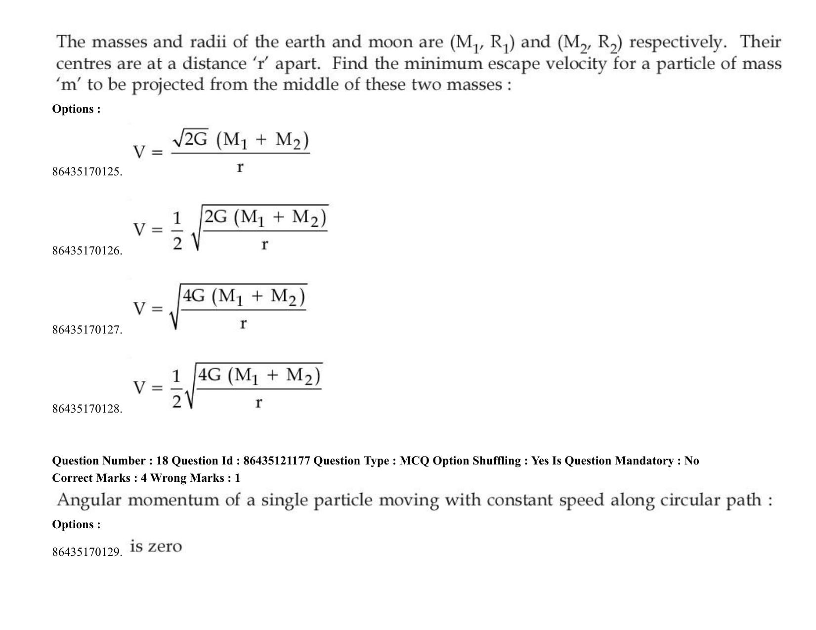 JEE Mains 2021: BTech (Shift 1) 31-08-2021 Question Paper - Page 16