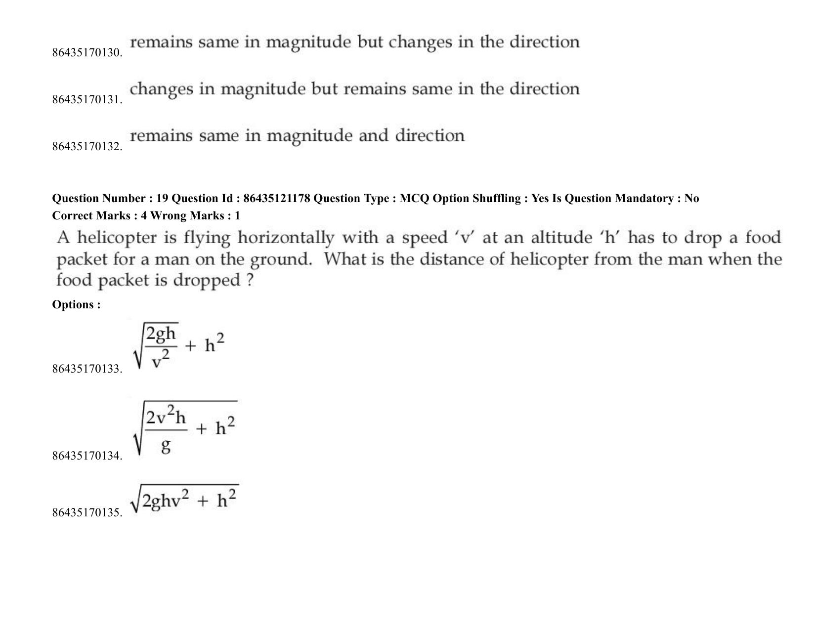 JEE Mains 2021: BTech (Shift 1) 31-08-2021 Question Paper - Page 17
