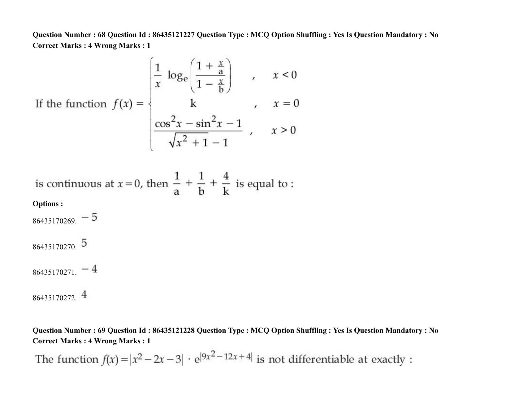 JEE Mains 2021: BTech (Shift 1) 31-08-2021 Question Paper - Page 53