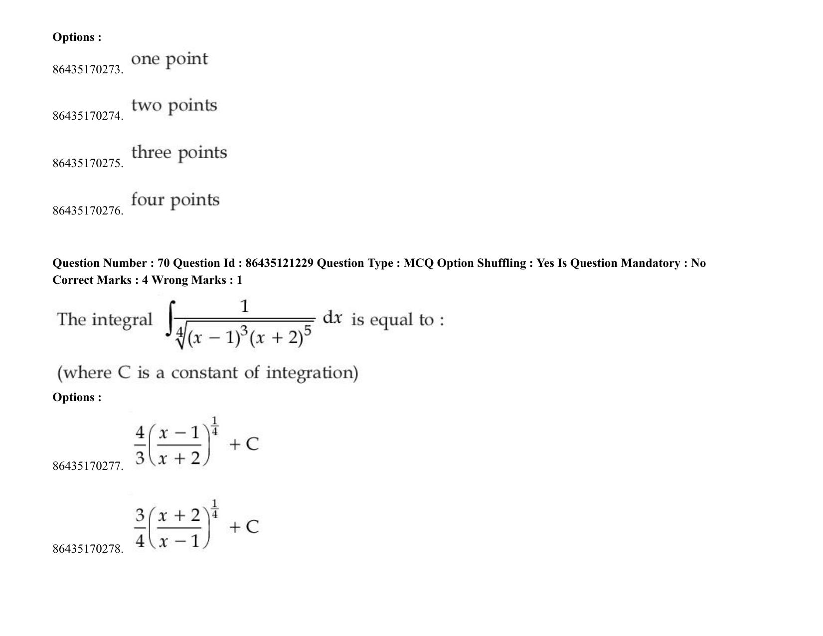 JEE Mains 2021: BTech (Shift 1) 31-08-2021 Question Paper - Page 54