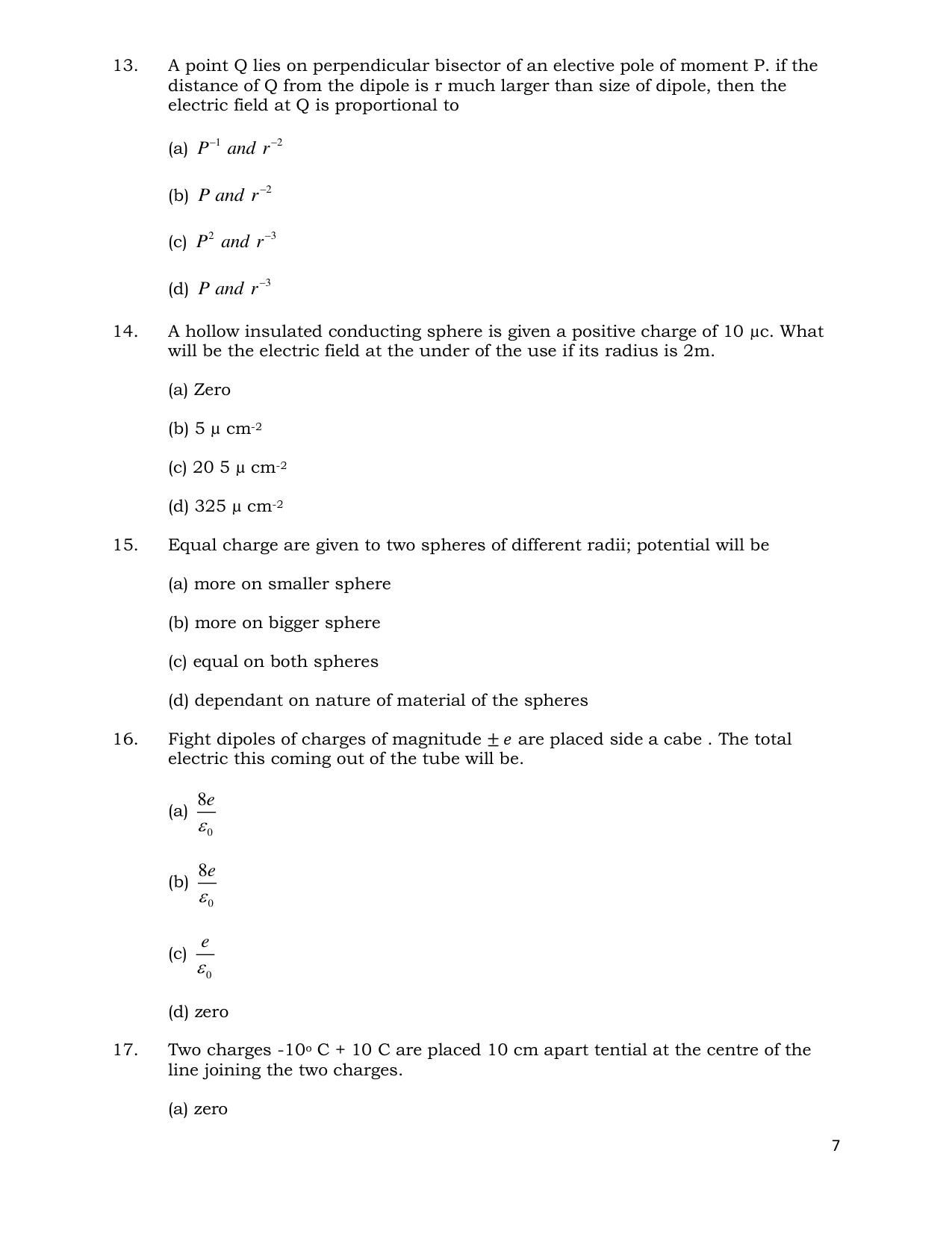 CHSE Odisha Class 12 PHYSICS (1ST PHASE) Question Bank - Page 7