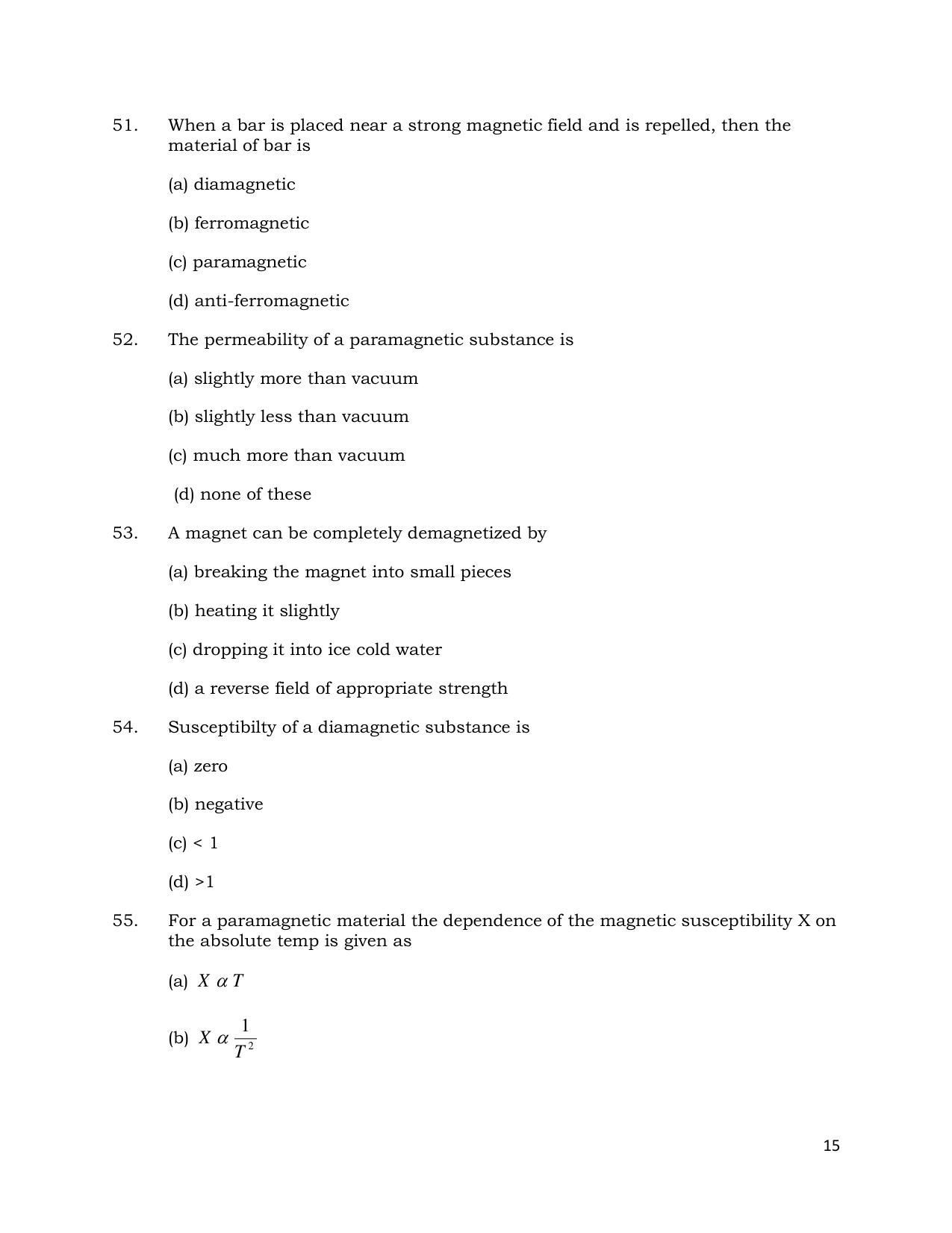 CHSE Odisha Class 12 PHYSICS (1ST PHASE) Question Bank - Page 15