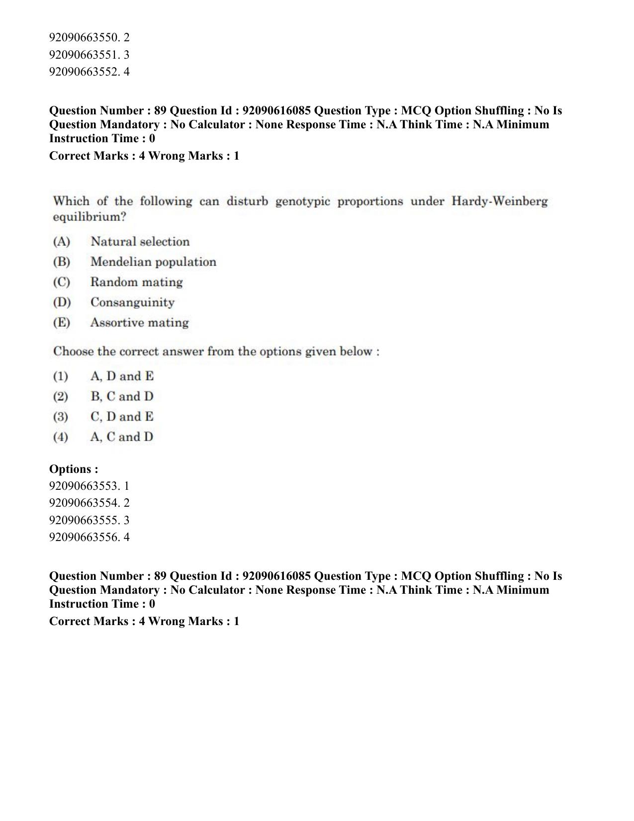 CUET PG 2023: HUQP02 – Anthropology(Eng)-Shift 1 (14-06-2023) Question Papers - Page 86