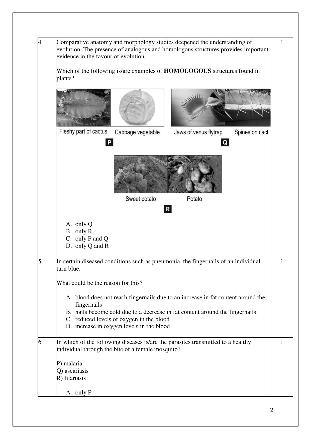 CBSE Class 12 Biology Practice Questions 2022-23 - Page 2