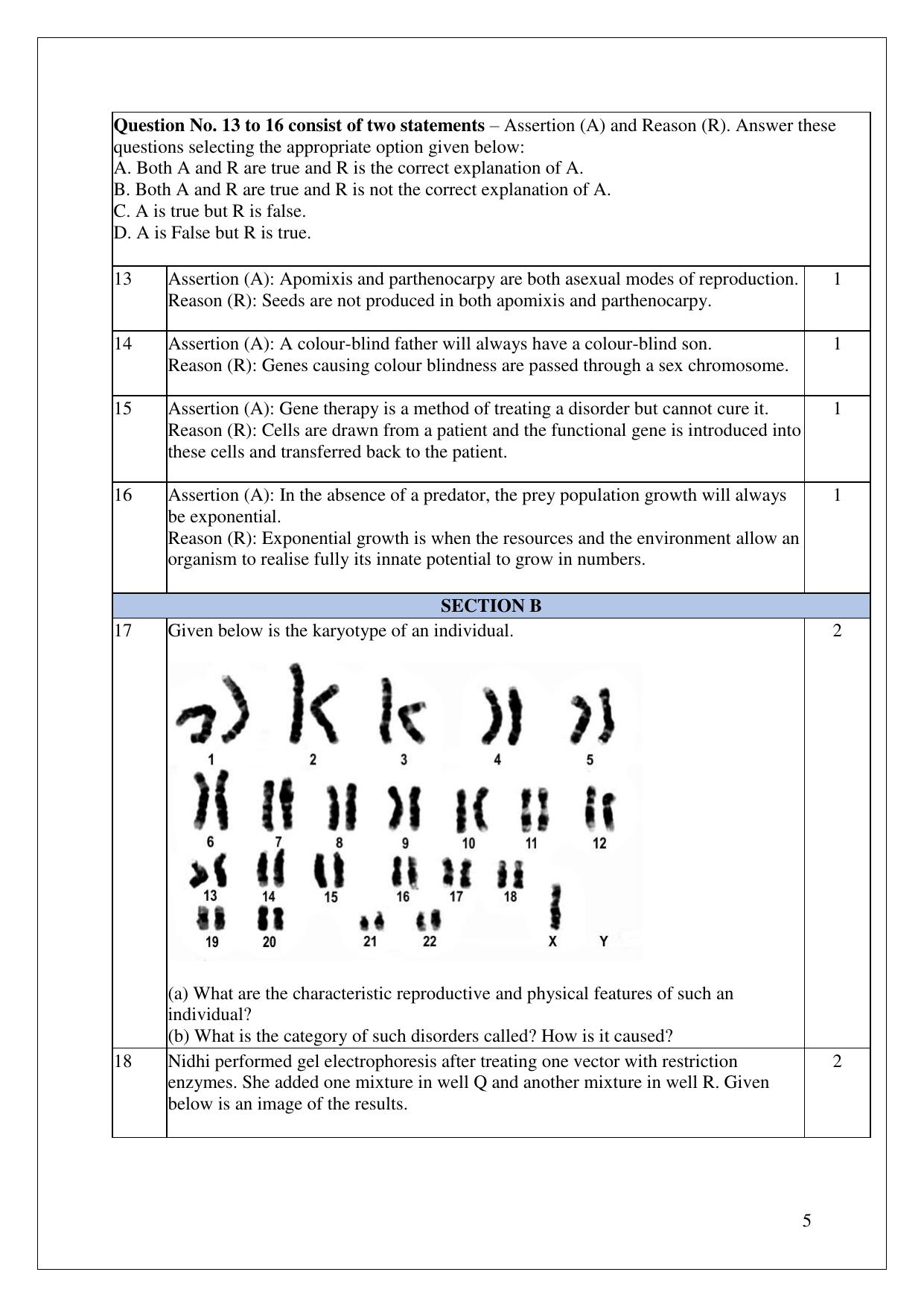 CBSE Class 12 Biology Practice Questions 2022-23 - Page 5