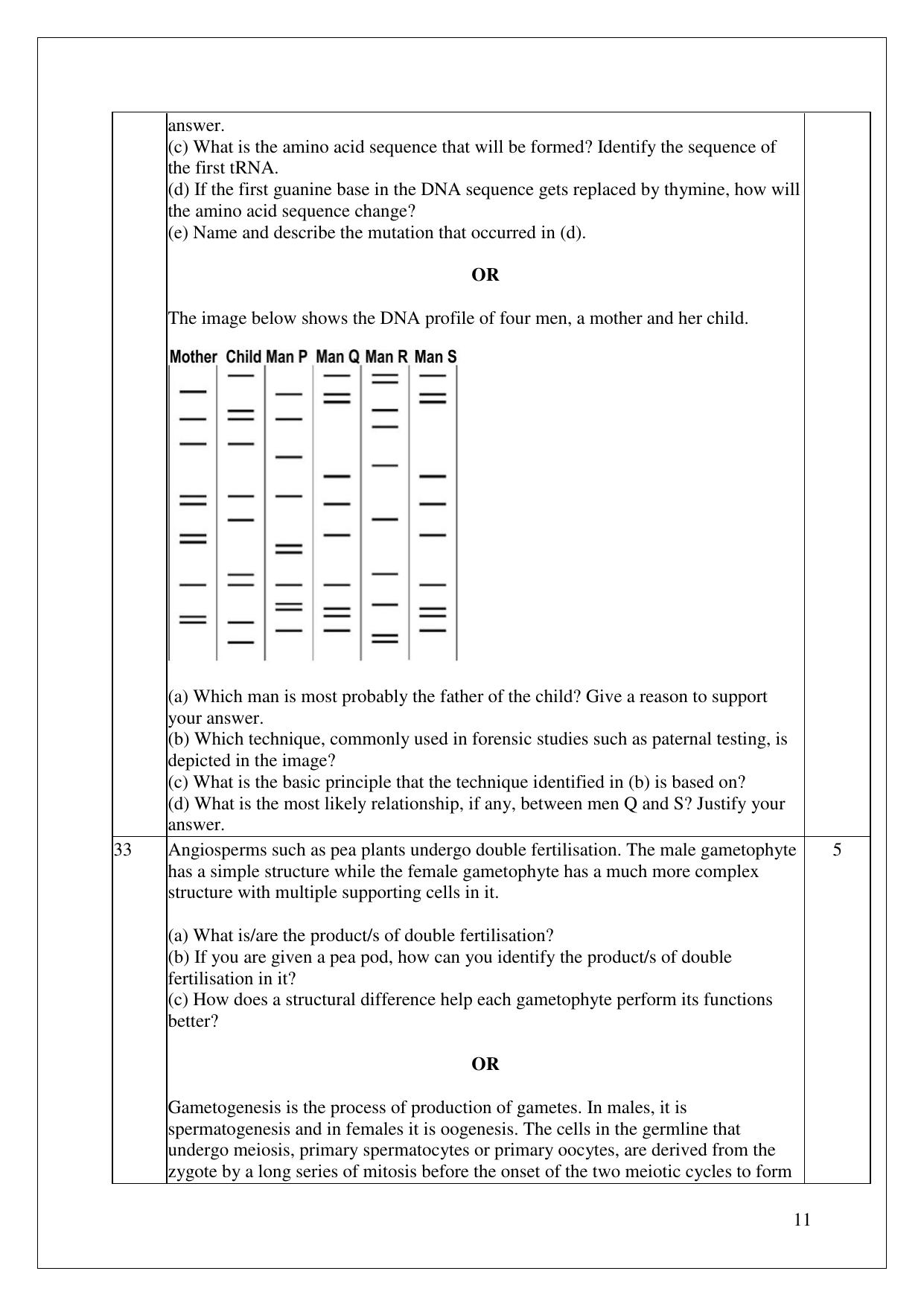 CBSE Class 12 Biology Practice Questions 2022-23 - Page 11