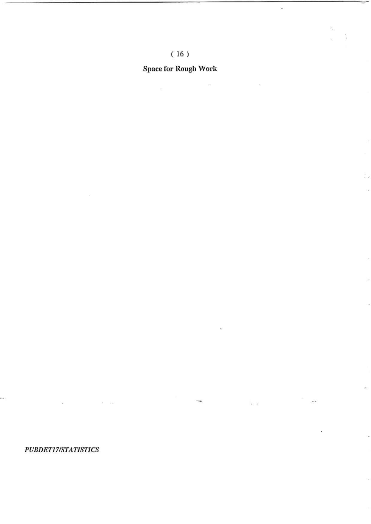 PUBDET 2017 Statistics Question Papers - Page 16