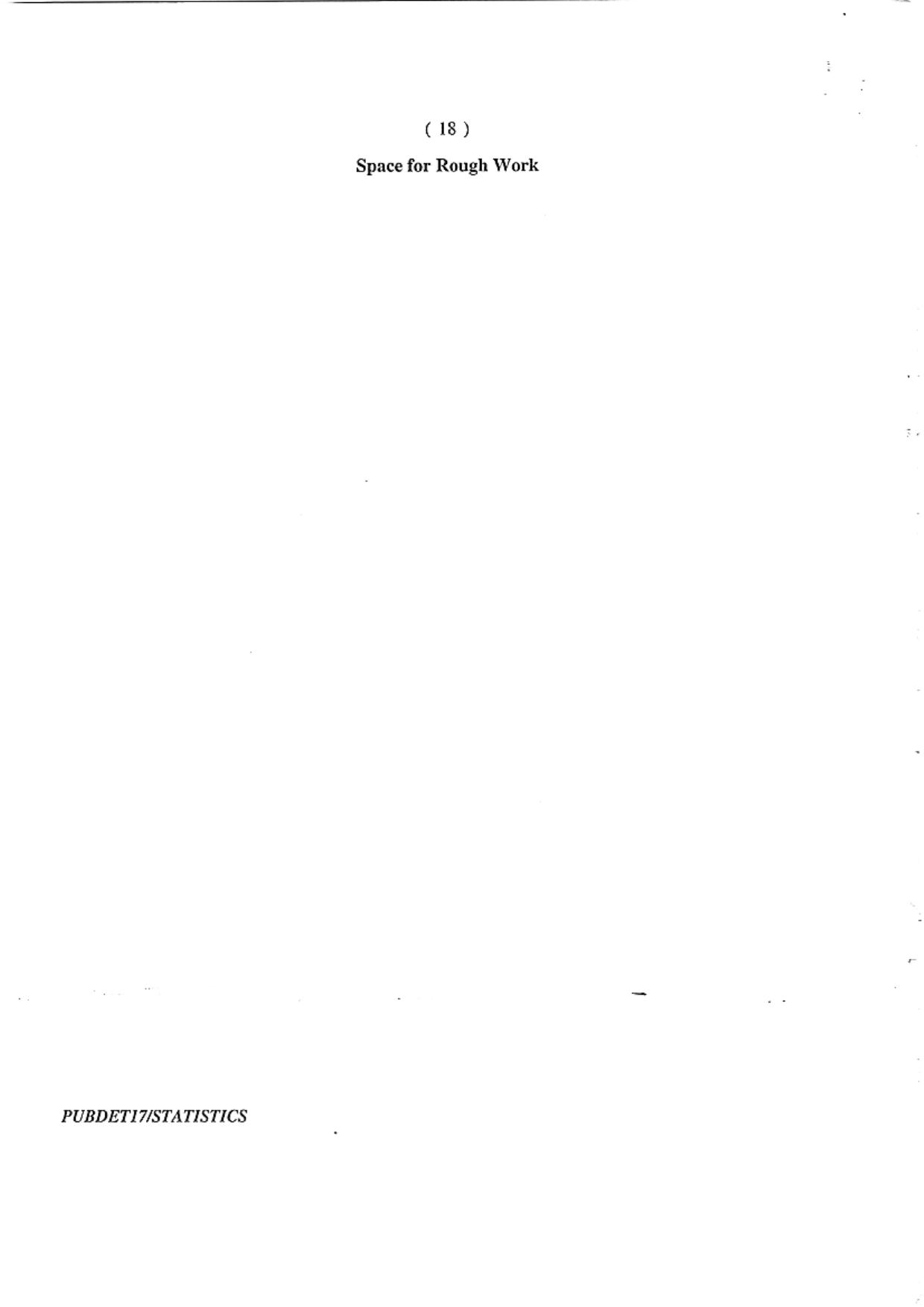 PUBDET 2017 Statistics Question Papers - Page 18