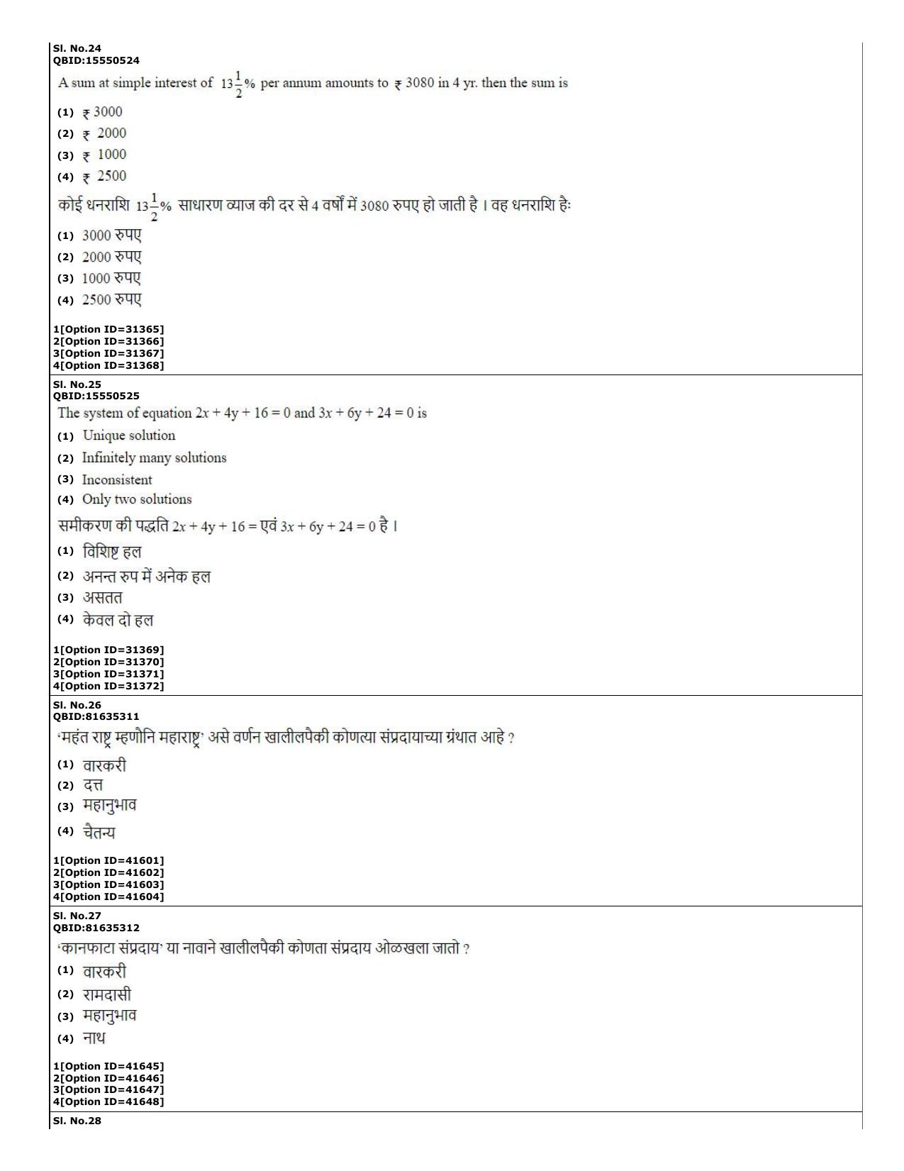 CUET (PG) 2022: PGQP-60 Marathi (10-09-2022) Question Paper - Page 10