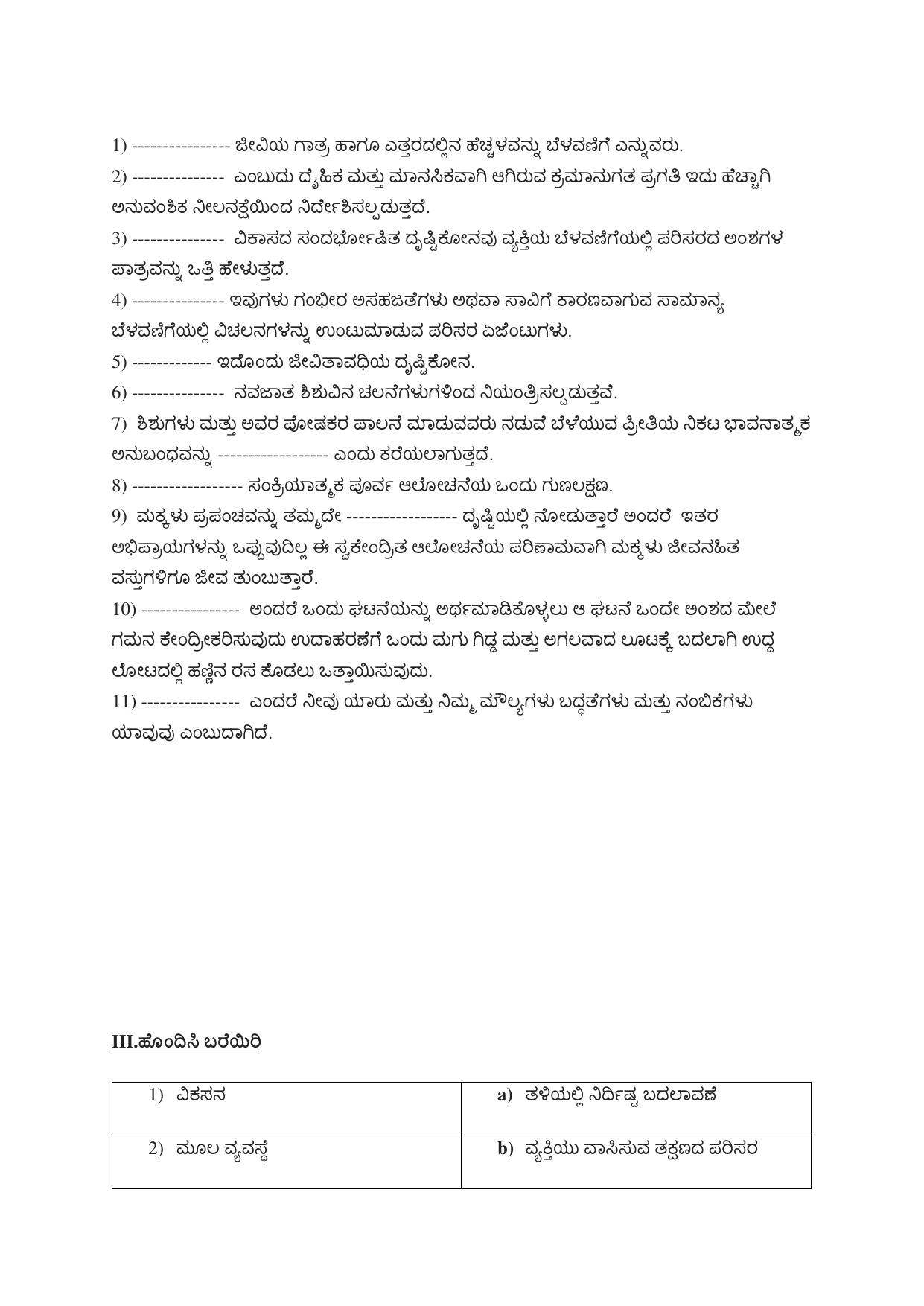 Karnataka 1st PUC Question Bank 2025 - Psychology kannada - Page 15