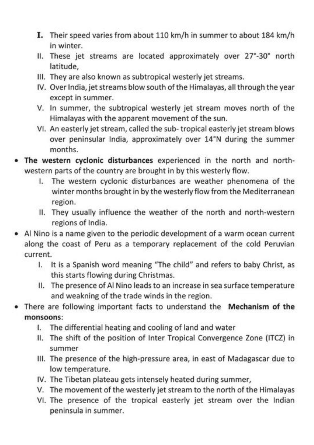 Class 9 Notes, Question & Practice Paper - Geography (Topic 4 : Climate) - Page 4