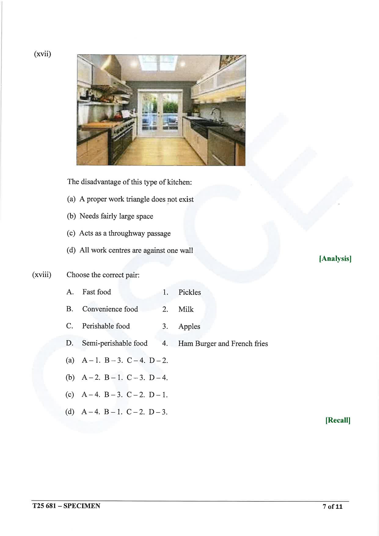 ICSE Class 10 2025 Home Science (QP & MS) Specimen Paper - Page 7
