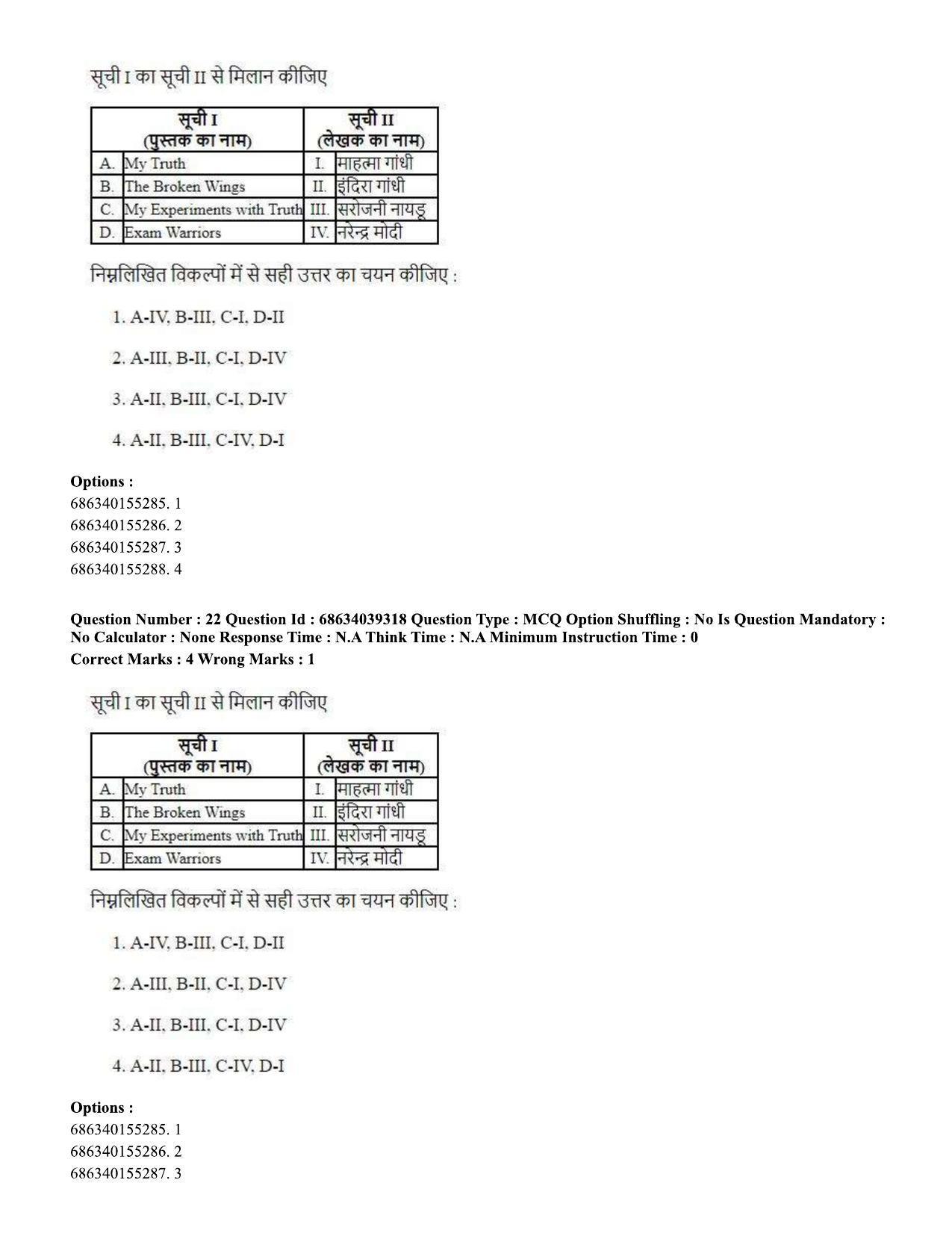 CUET PG 2023: HUQP16 – Philosophy (Hin) - Shift 2 (25-06-2023) Question Paper - Page 23