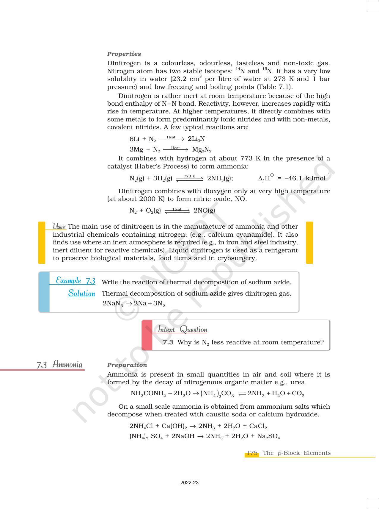 NCERT Book for Class 12 Chemistry Chapter 7 The p Block Elements - Page 6