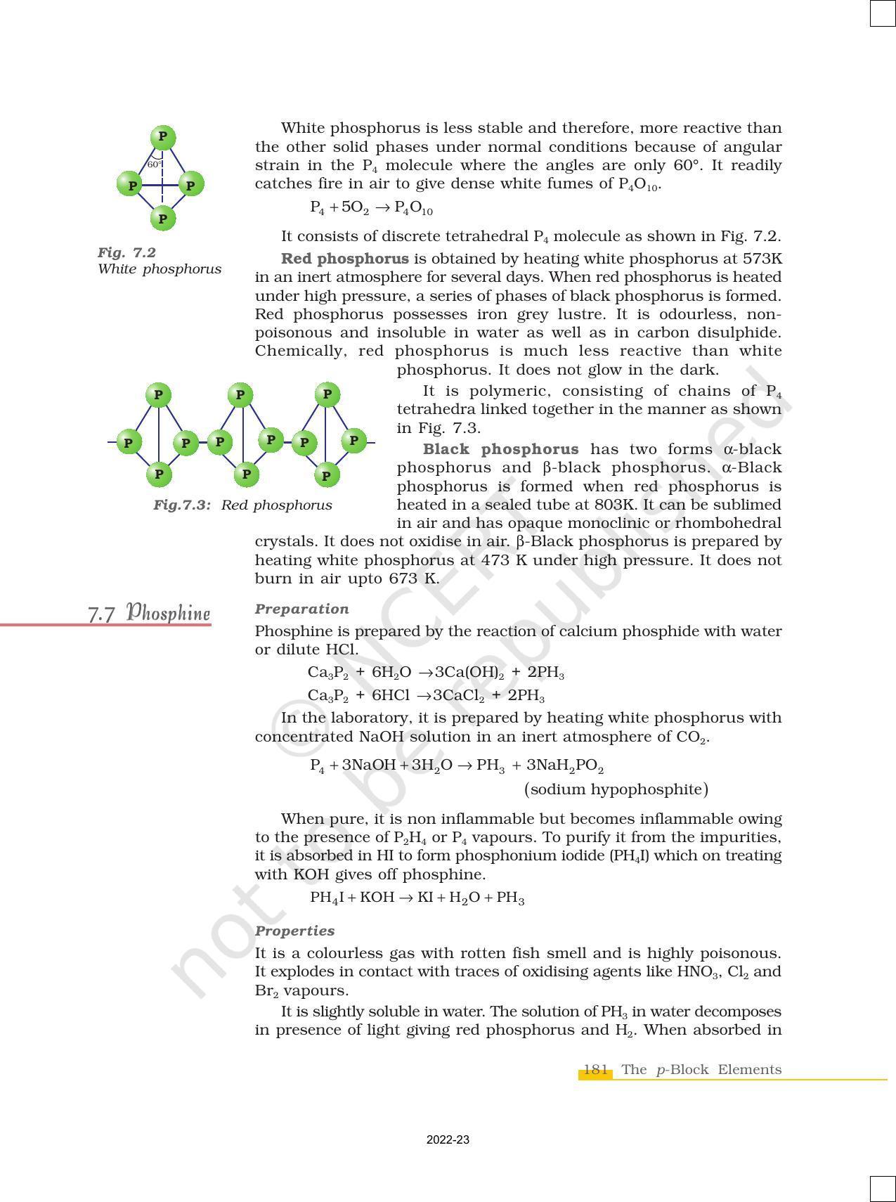 NCERT Book for Class 12 Chemistry Chapter 7 The p Block Elements - Page 12