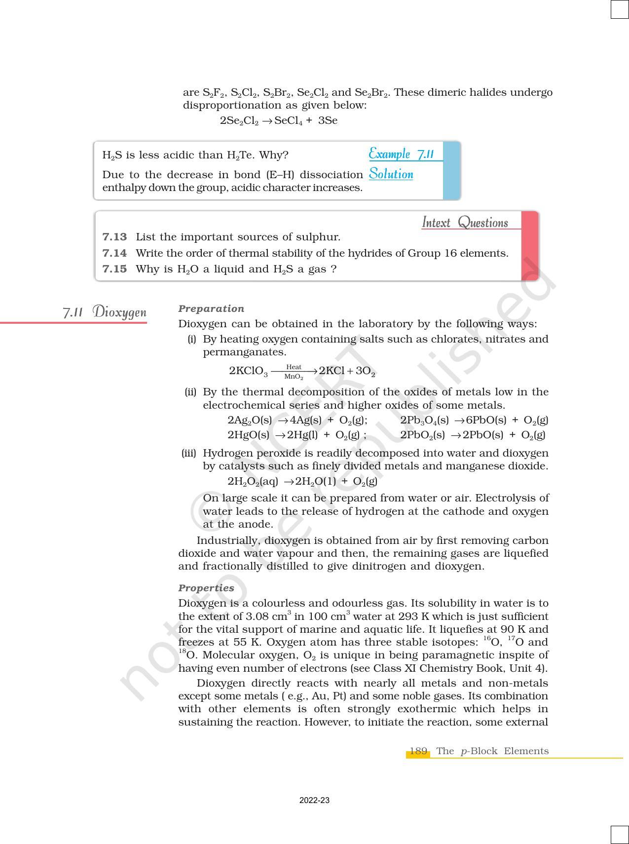 NCERT Book for Class 12 Chemistry Chapter 7 The p Block Elements - Page 20