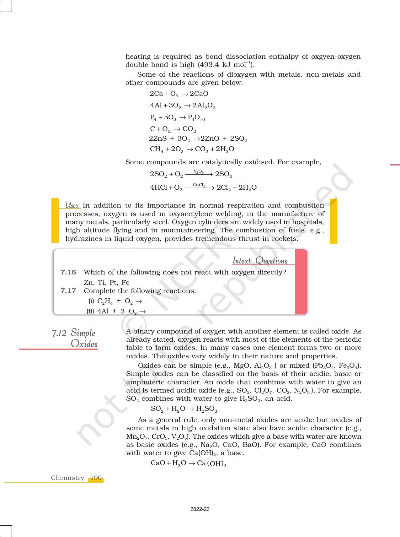 NCERT Book for Class 12 Chemistry Chapter 7 The p Block Elements - Page 21