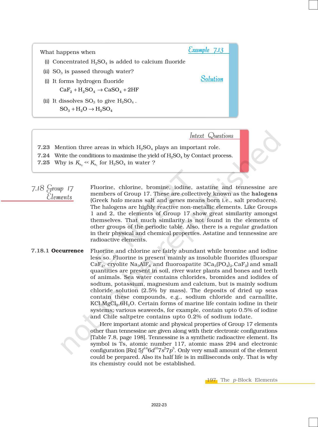 NCERT Book for Class 12 Chemistry Chapter 7 The p Block Elements - Page 28