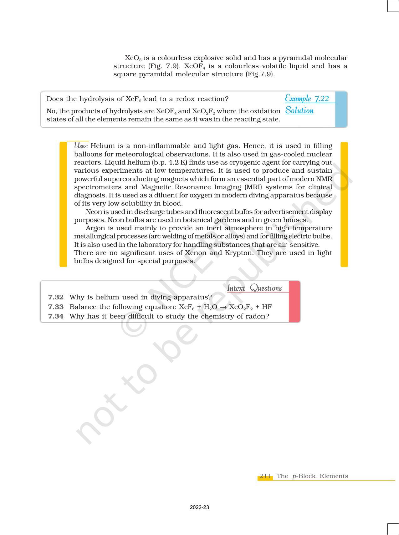NCERT Book for Class 12 Chemistry Chapter 7 The p Block Elements - Page 42
