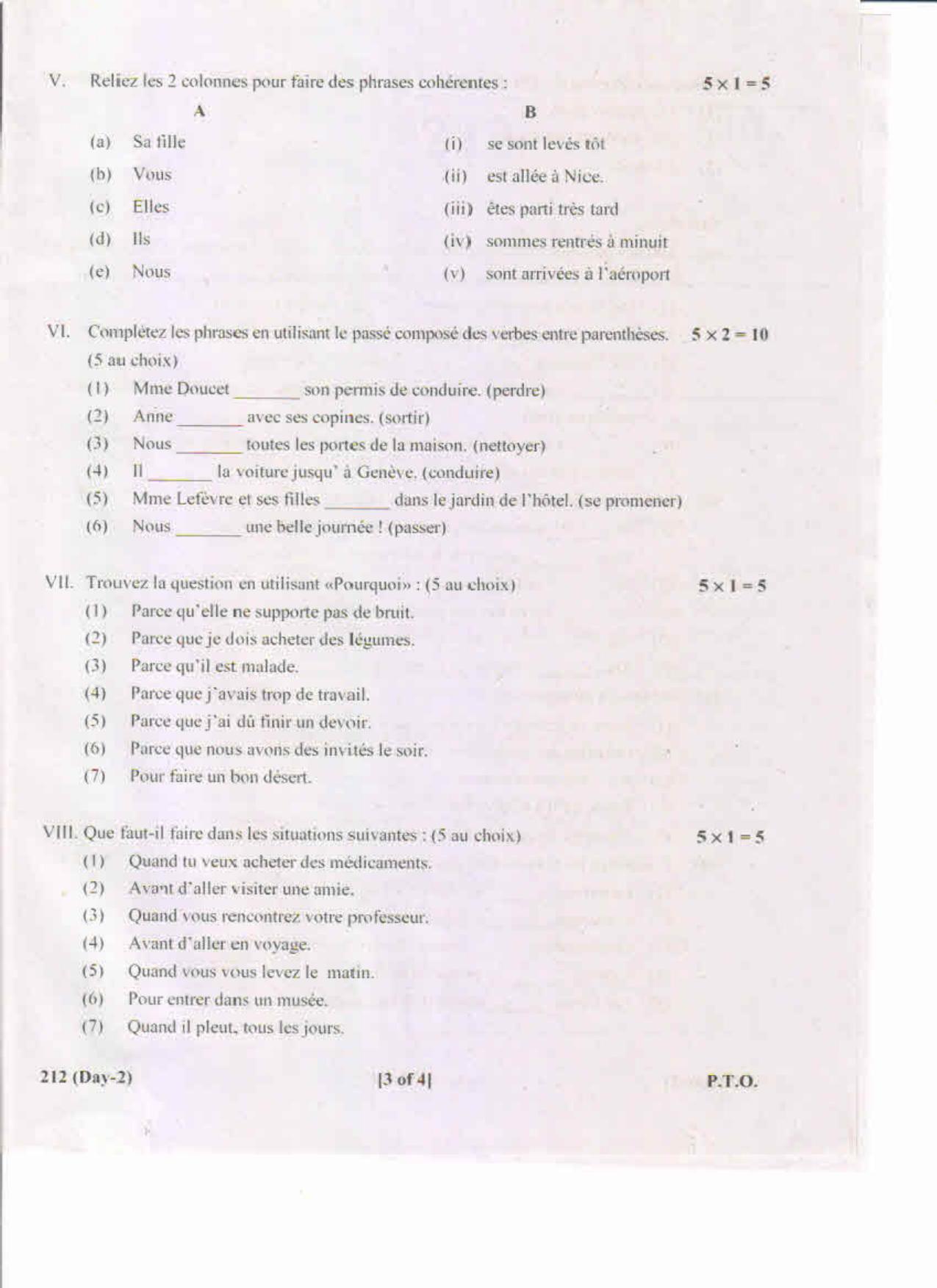 AP Inter 2nd Year French-II May-2019-General Question Paper - Page 3