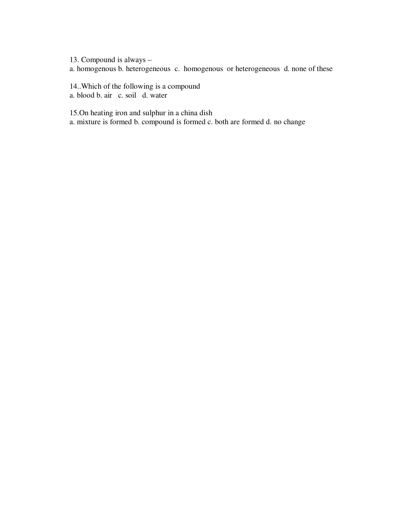 CBSE Worksheets for Class 9 Chemistry Assignment 18 - Page 3