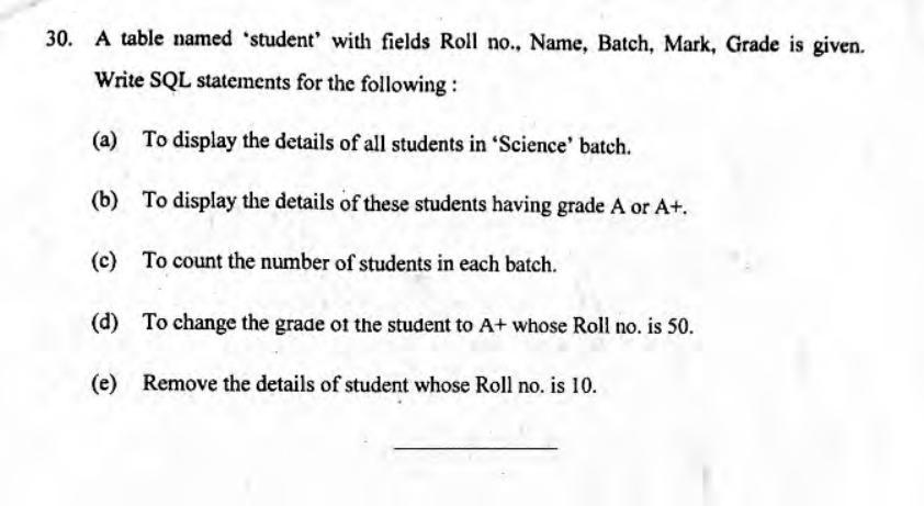 Kerala Plus Two 2019 Computer Science Question Paper - Page 5