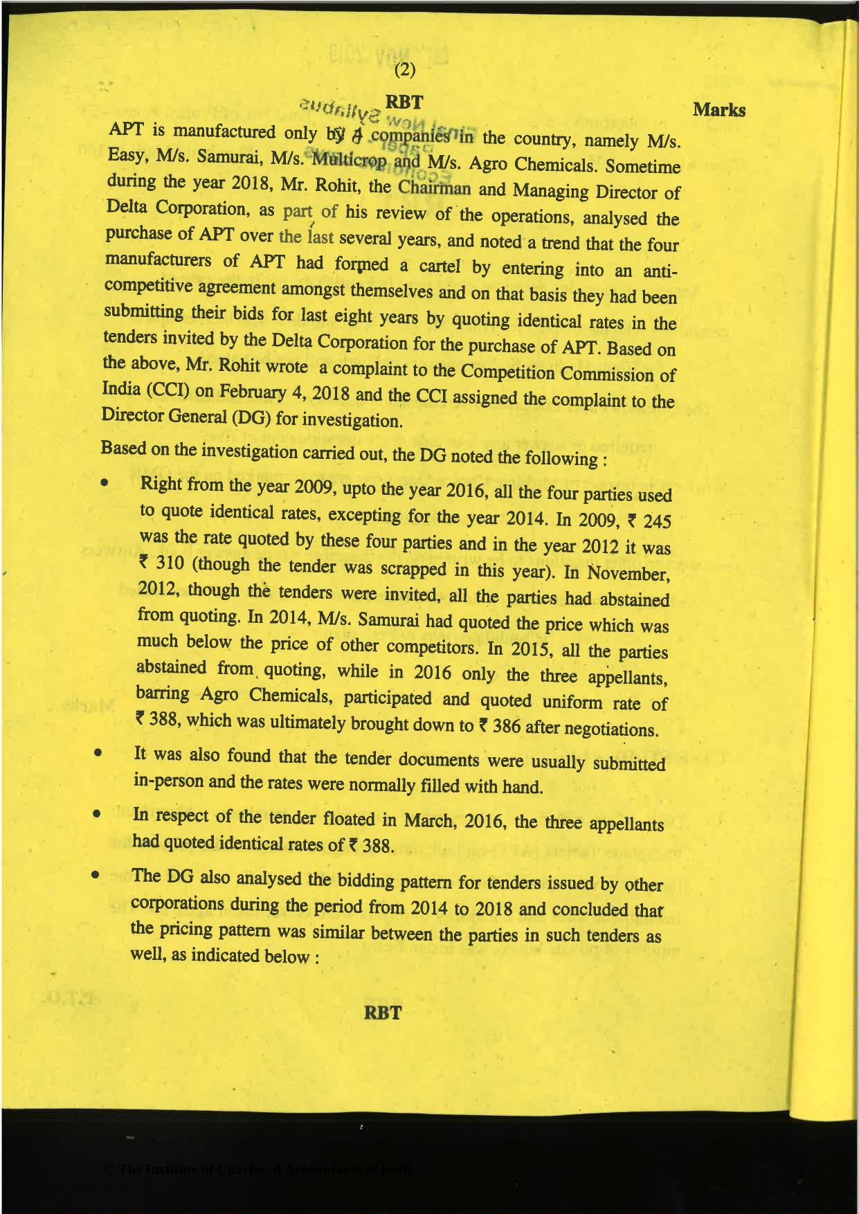 CA Final Nov 2019 Question Paper -Paper 6D – Economic Laws - Page 2