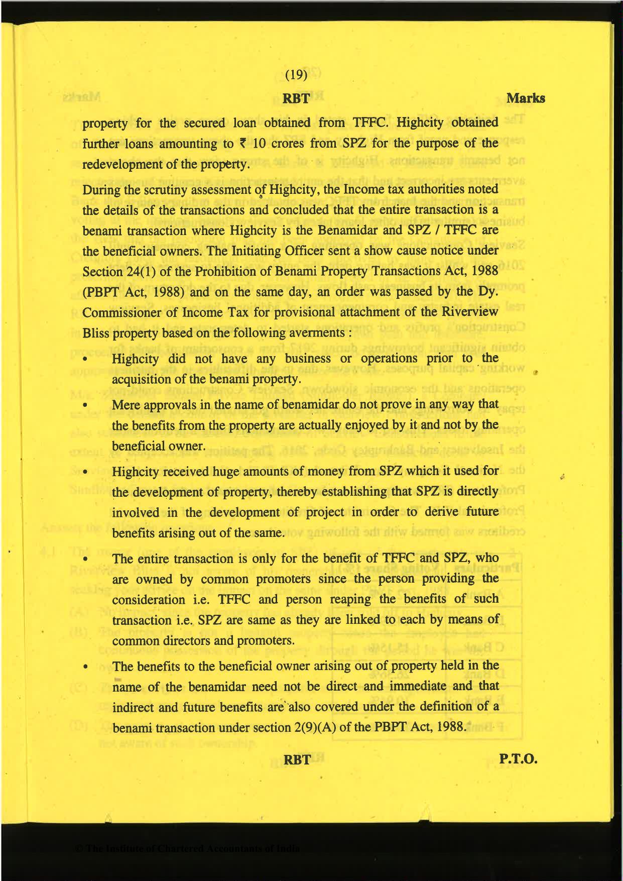 CA Final Nov 2019 Question Paper -Paper 6D – Economic Laws - Page 19
