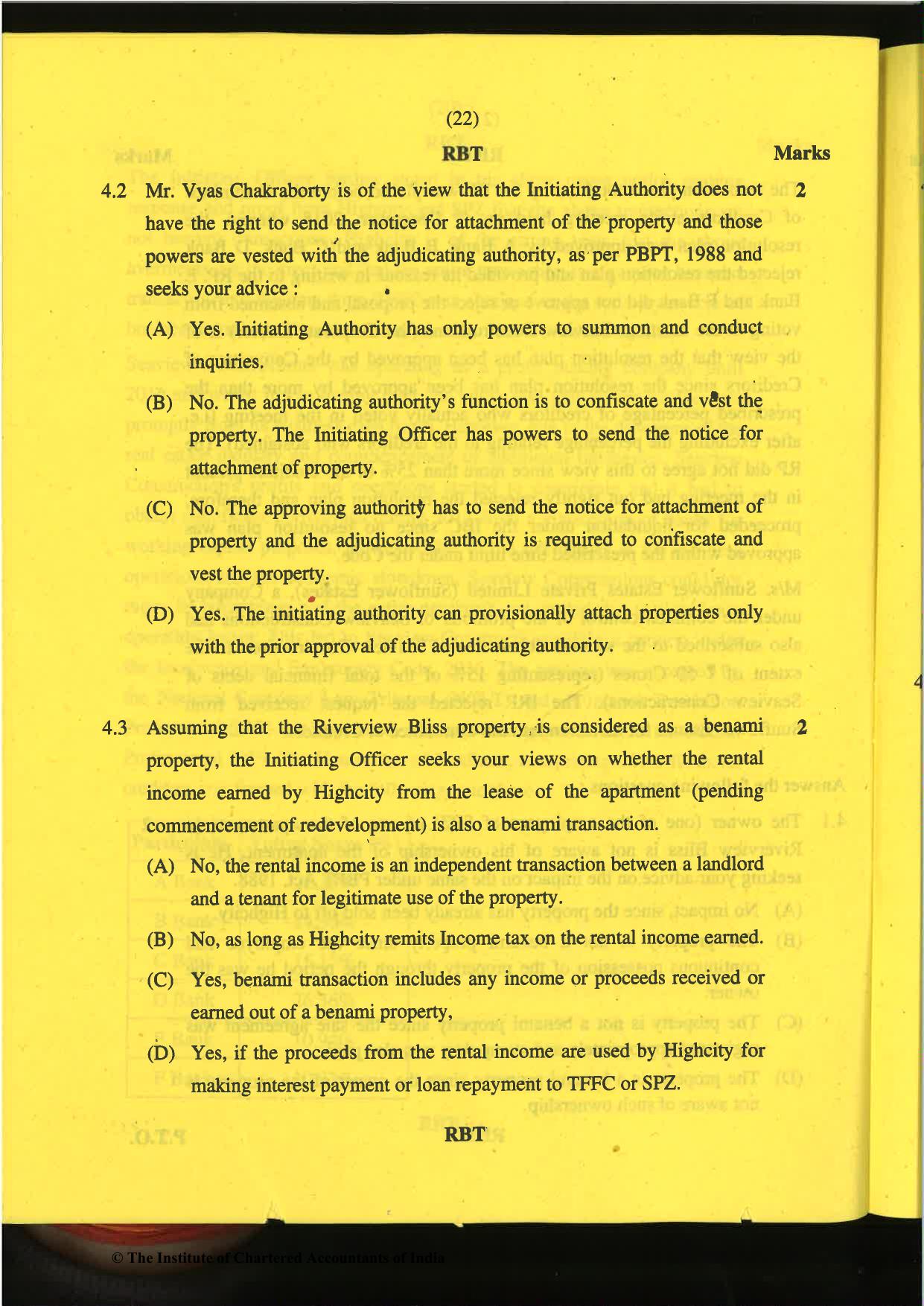 CA Final Nov 2019 Question Paper -Paper 6D – Economic Laws - Page 22