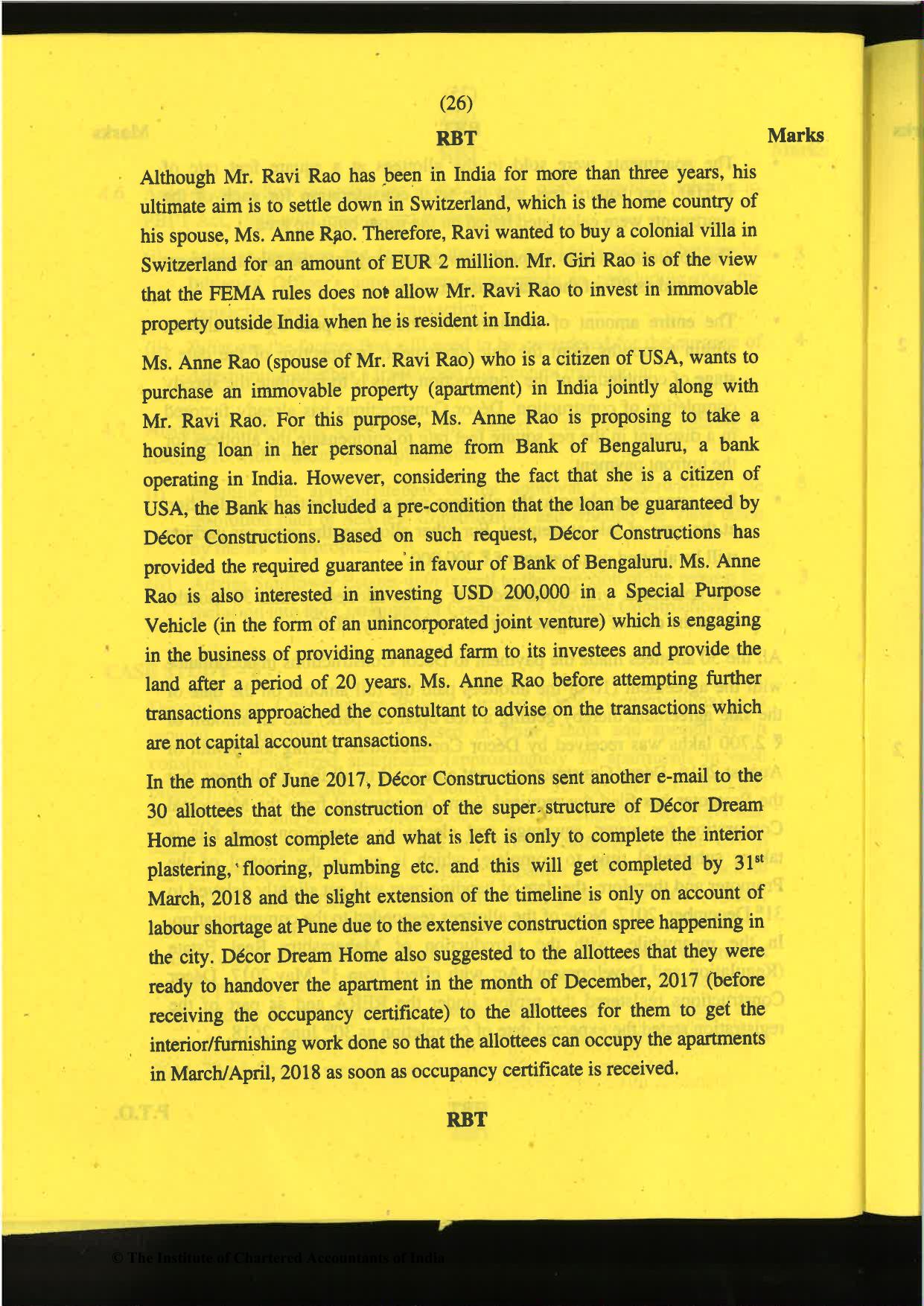 CA Final Nov 2019 Question Paper -Paper 6D – Economic Laws - Page 26