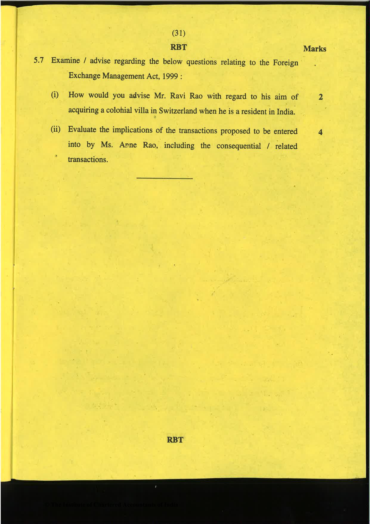 CA Final Nov 2019 Question Paper -Paper 6D – Economic Laws - Page 31