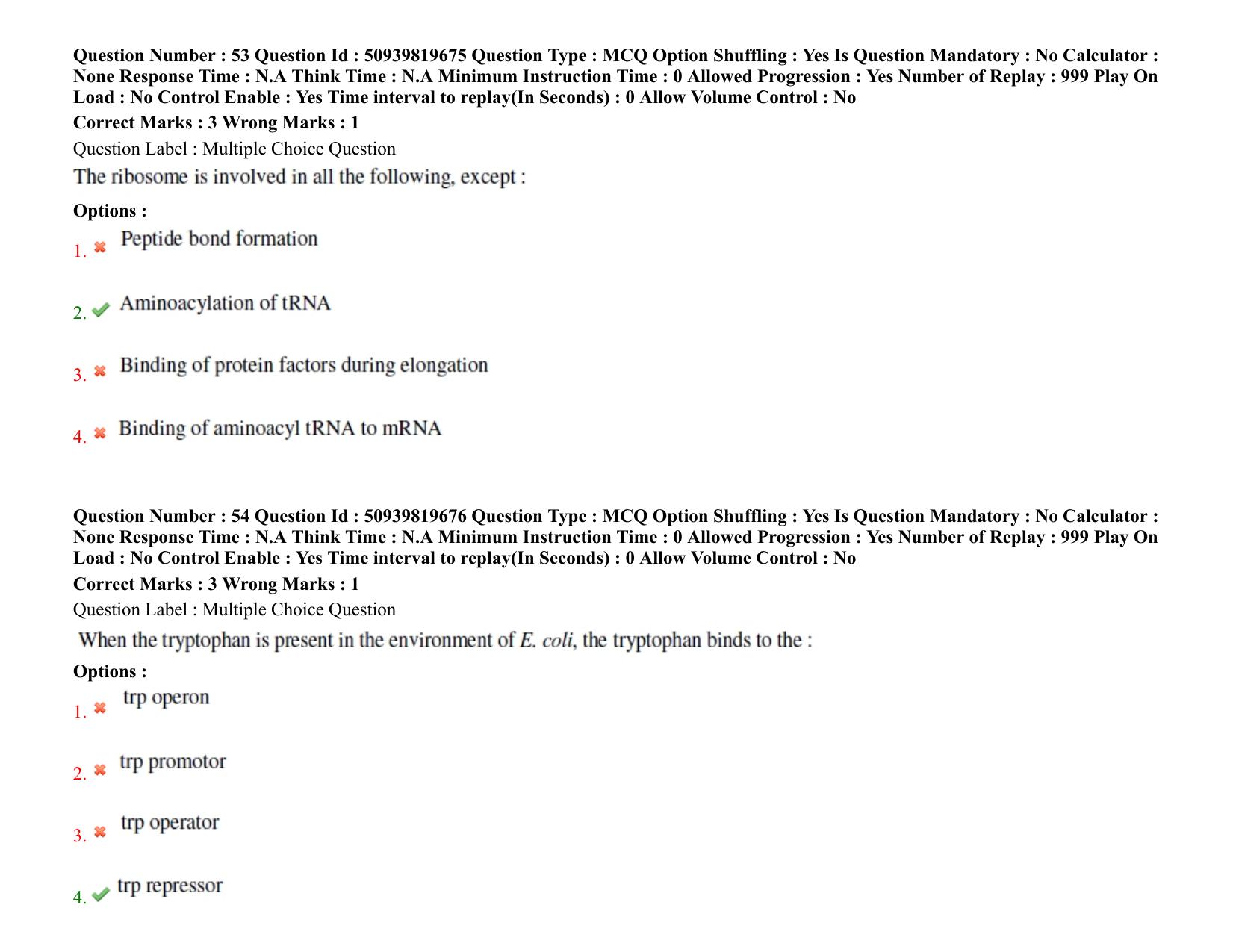 BHU RET Genetics and Plant Breeding 2021 Question Paper  - Page 42