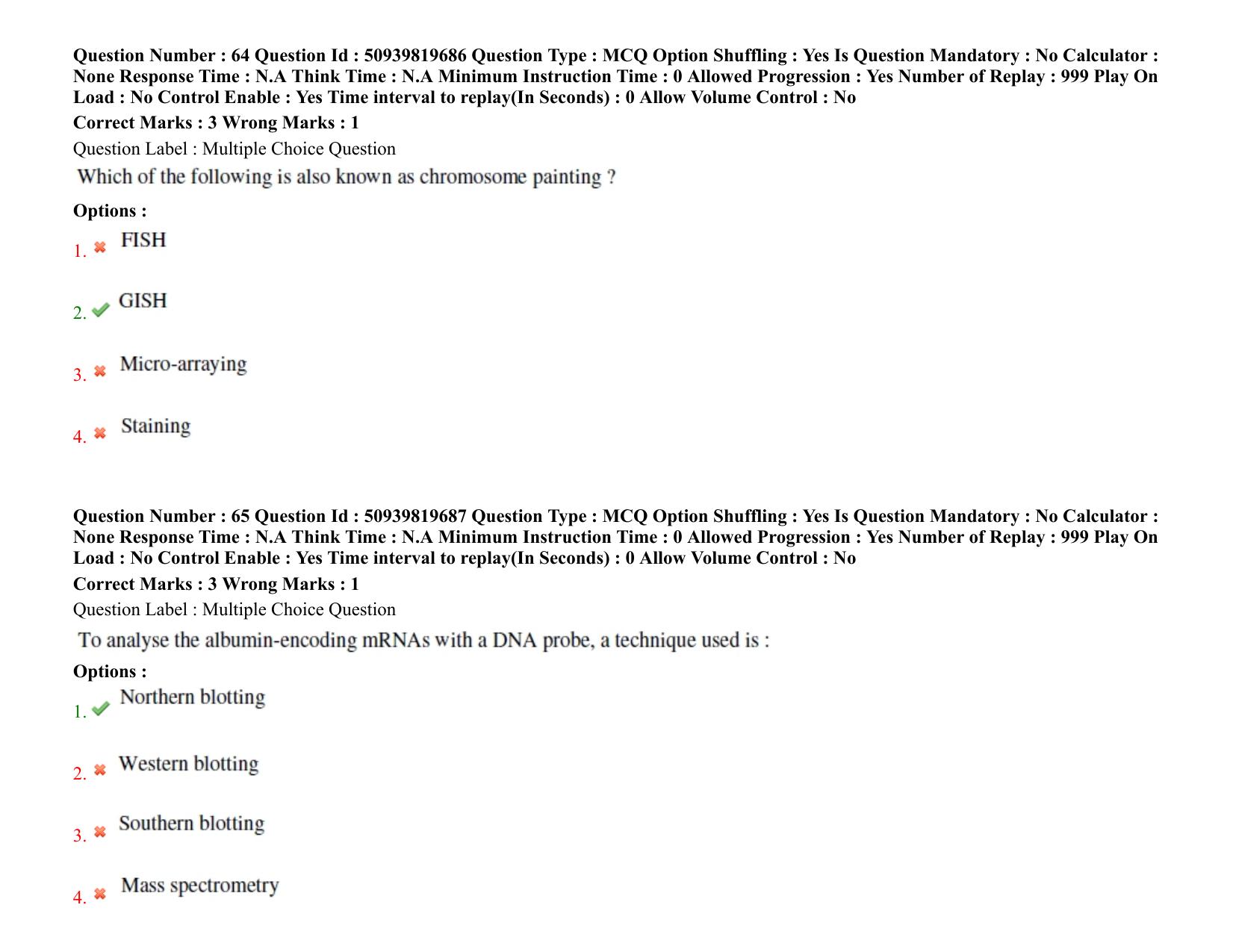 BHU RET Genetics and Plant Breeding 2021 Question Paper  - Page 48