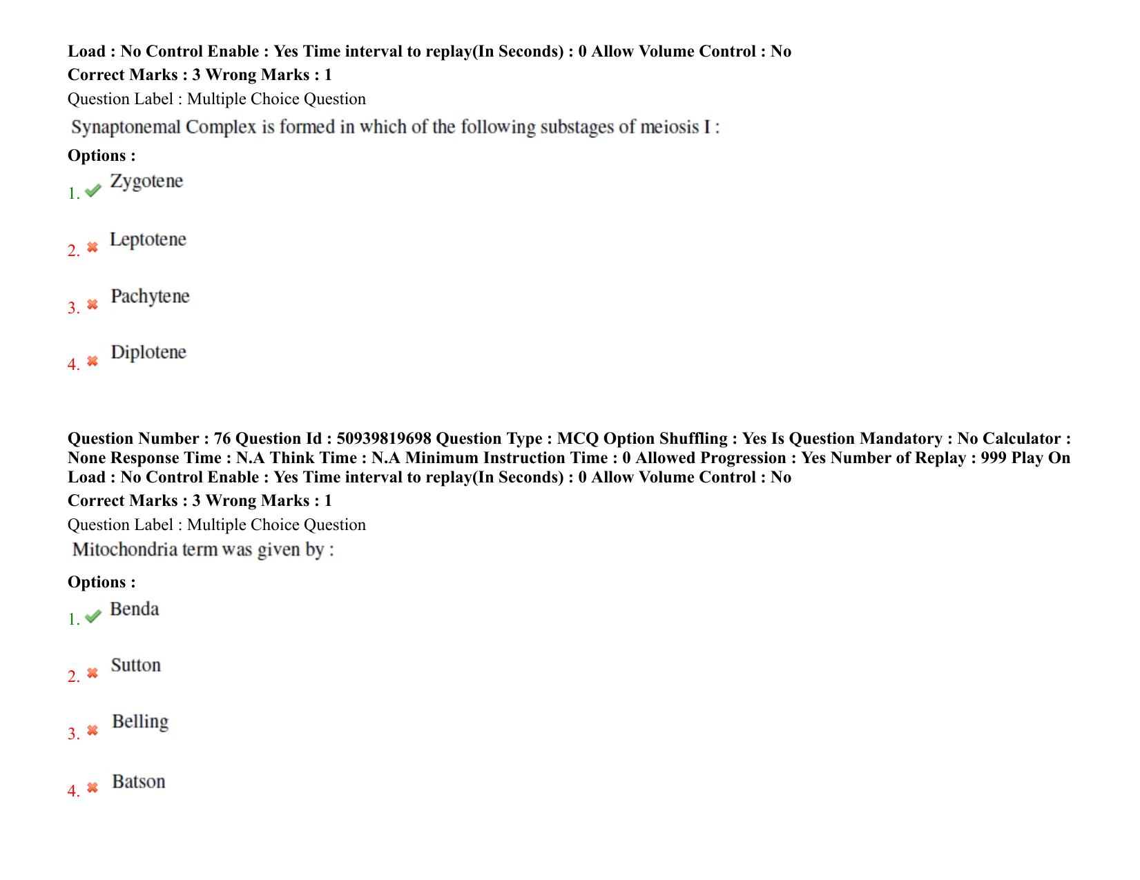 BHU RET Genetics and Plant Breeding 2021 Question Paper  - Page 54