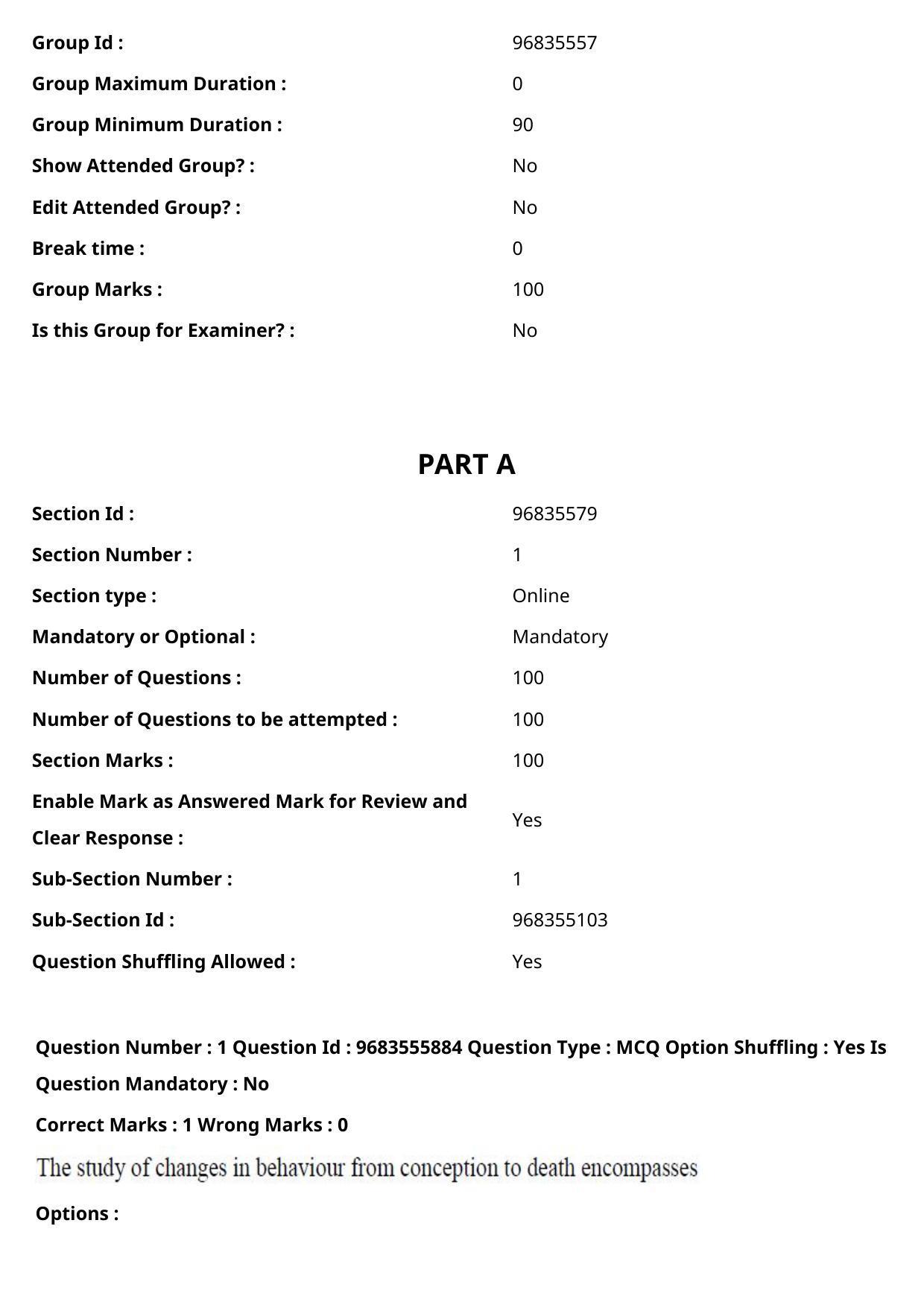 TS CPGET 2021 PGD in Child Psychology (Shift 2) Question Paper with Answer Key - Page 2