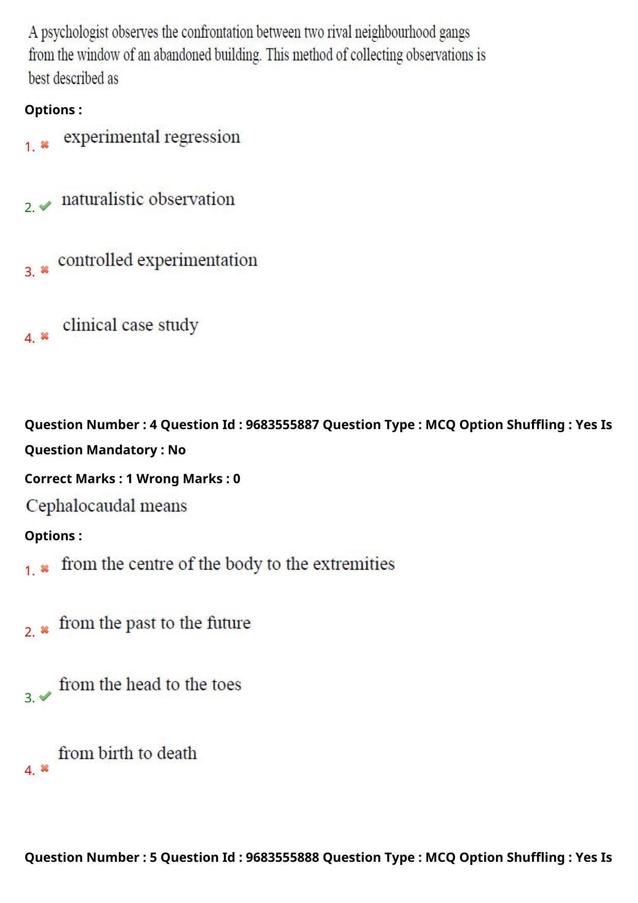 TS CPGET 2021 PGD in Child Psychology (Shift 2) Question Paper with Answer Key - Page 4