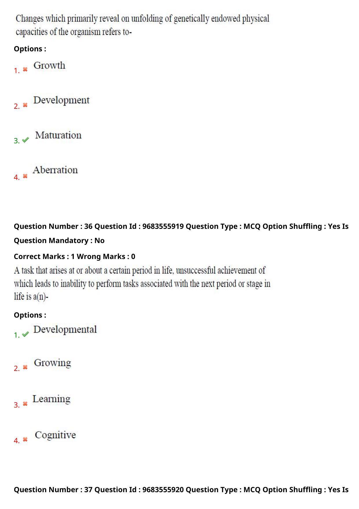 TS CPGET 2021 PGD in Child Psychology (Shift 2) Question Paper with Answer Key - Page 21